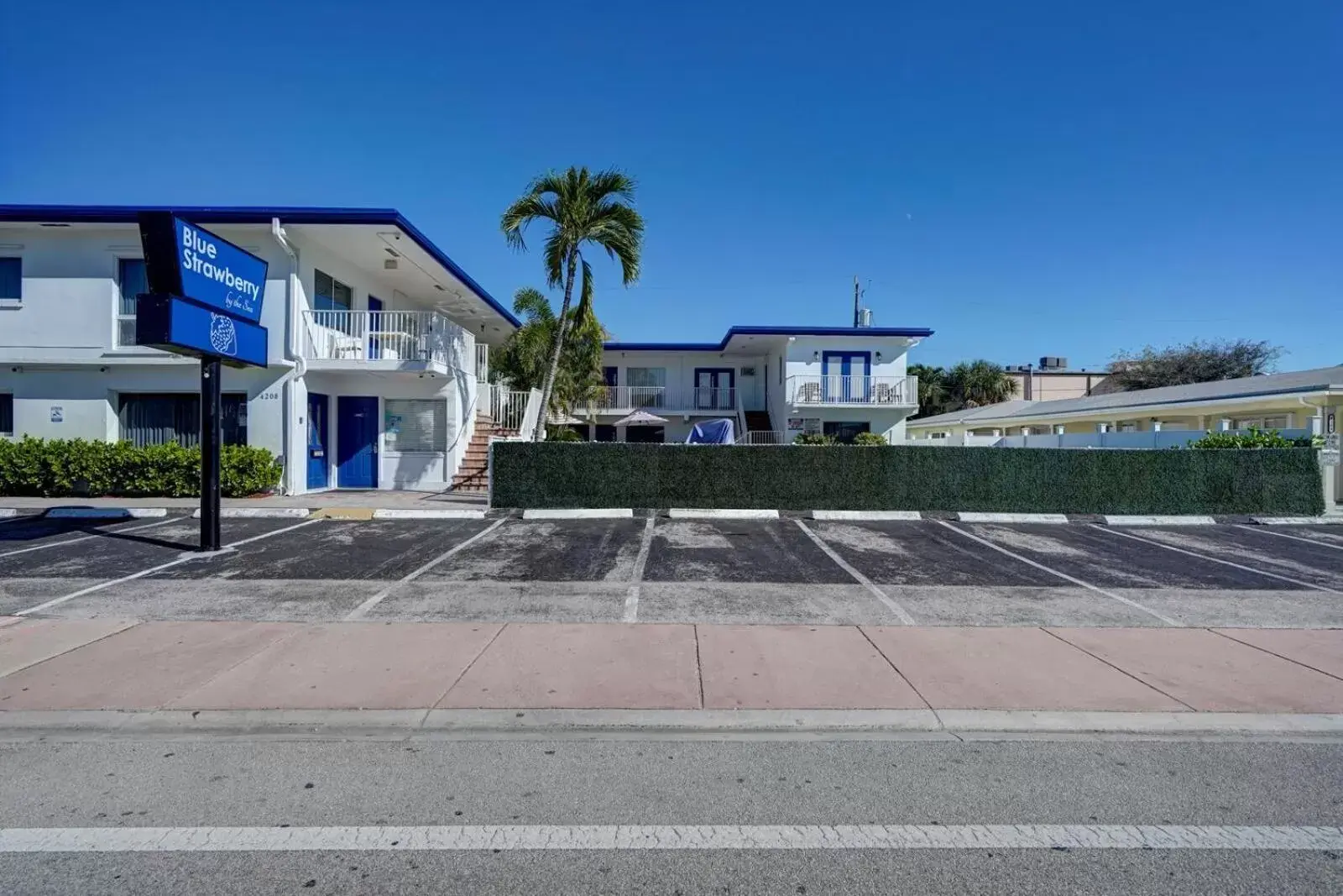 Property Building in Blue Strawberry by the Sea