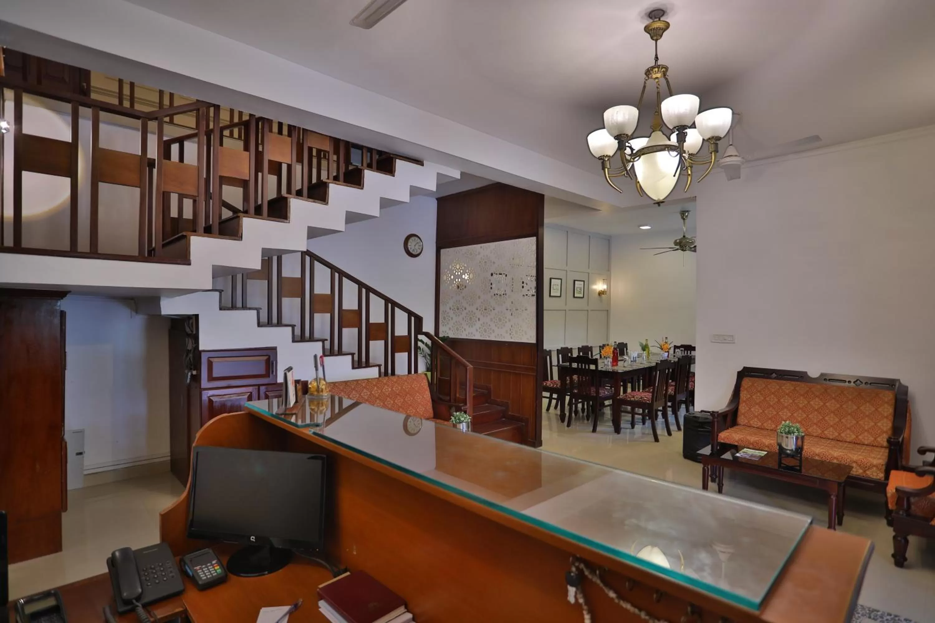 Lobby or reception in Chithirapuram Palace