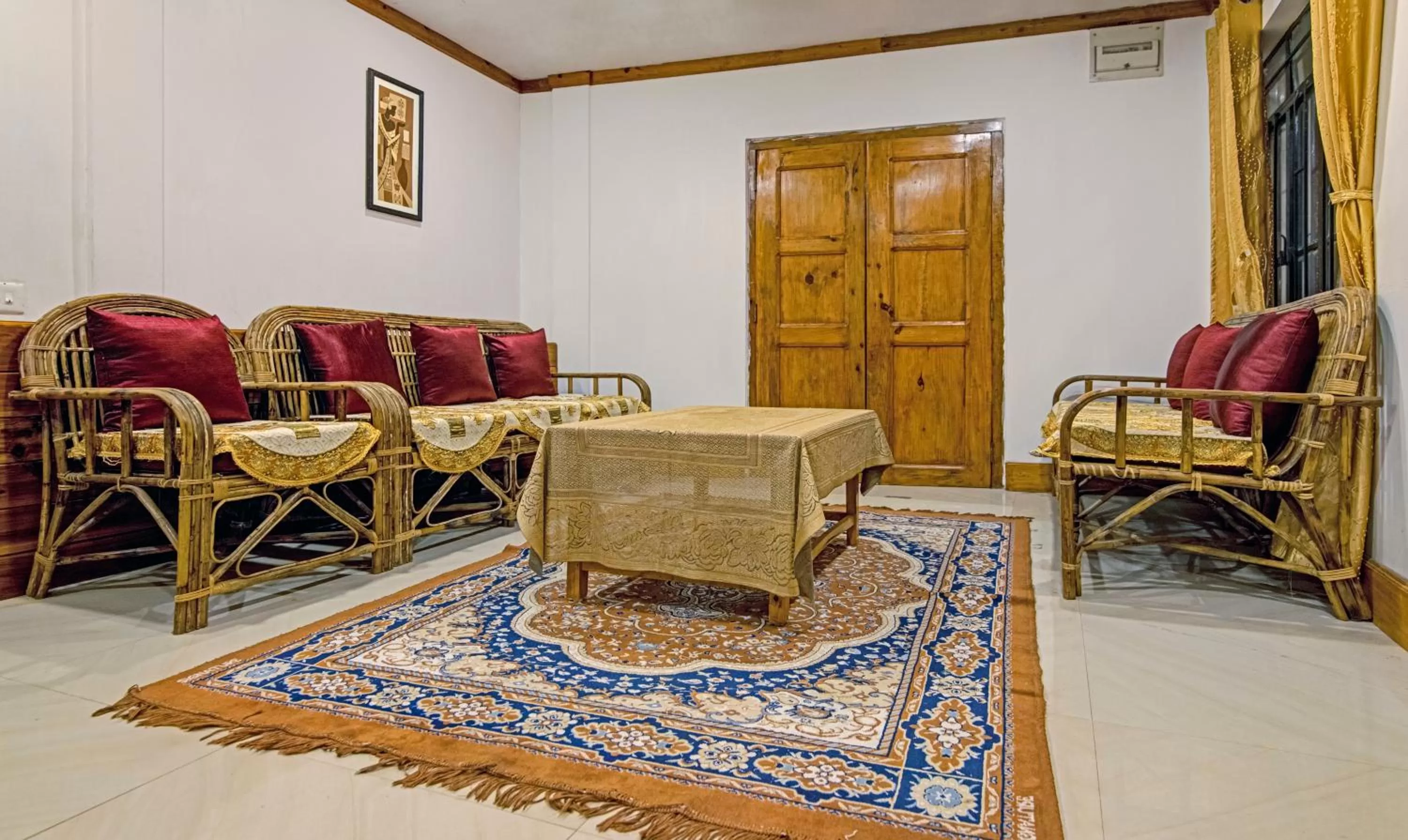 Seating area in Treebo Omega Stay Inn