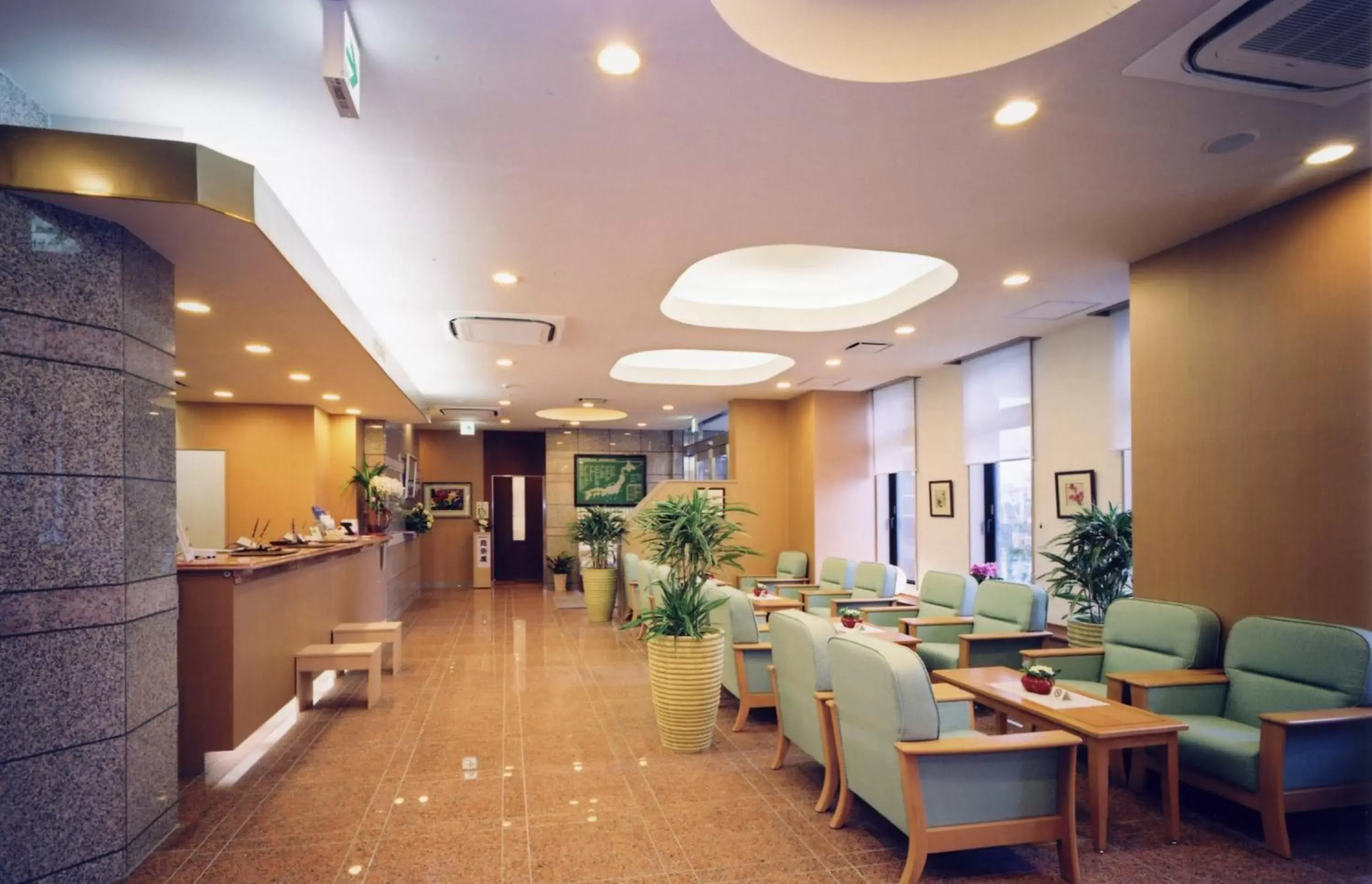 Lobby or reception, Restaurant/Places to Eat in Hotel Route-Inn Shibata Inter