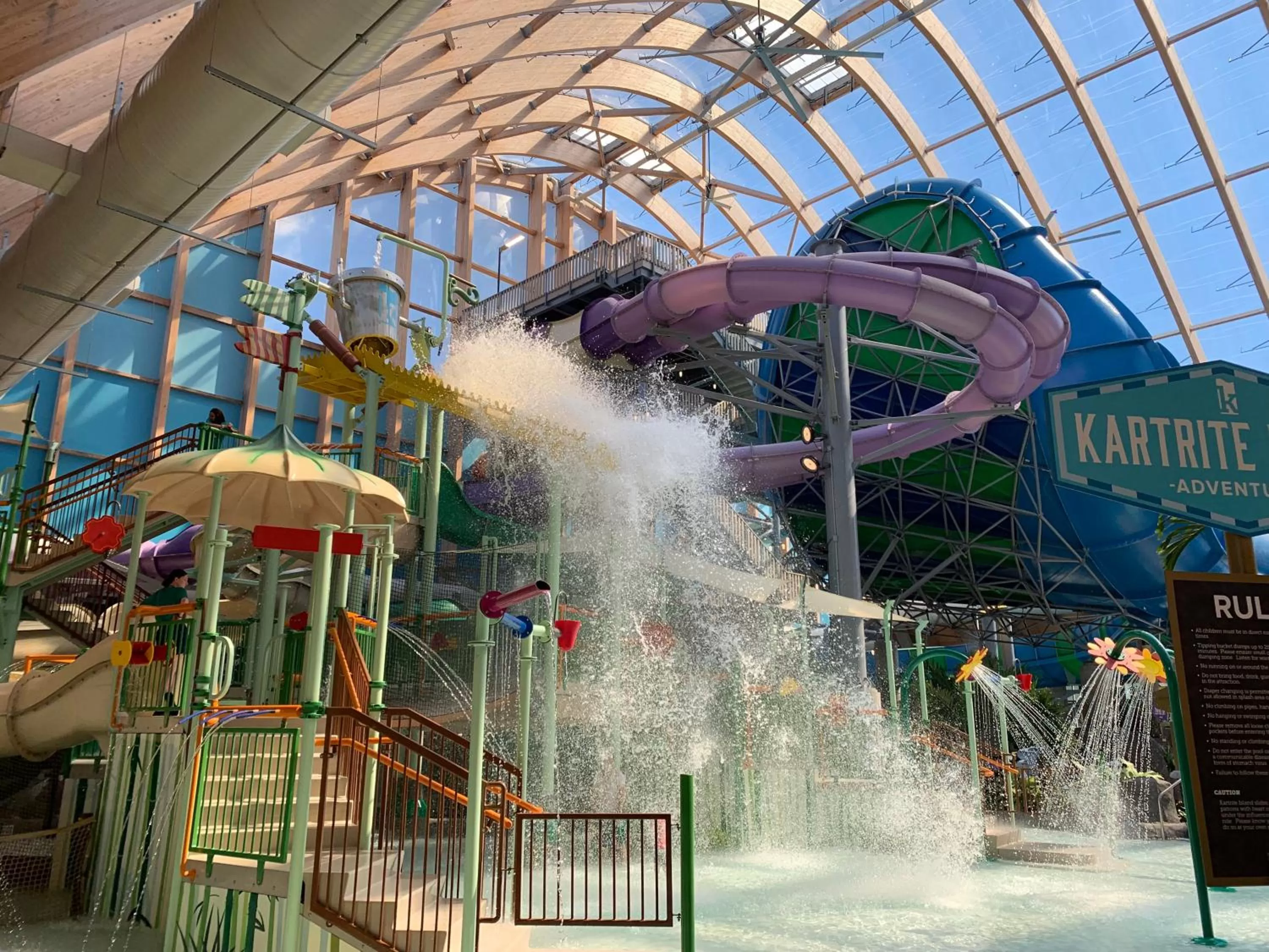 Aqua park in The Kartrite Resort and Indoor Waterpark