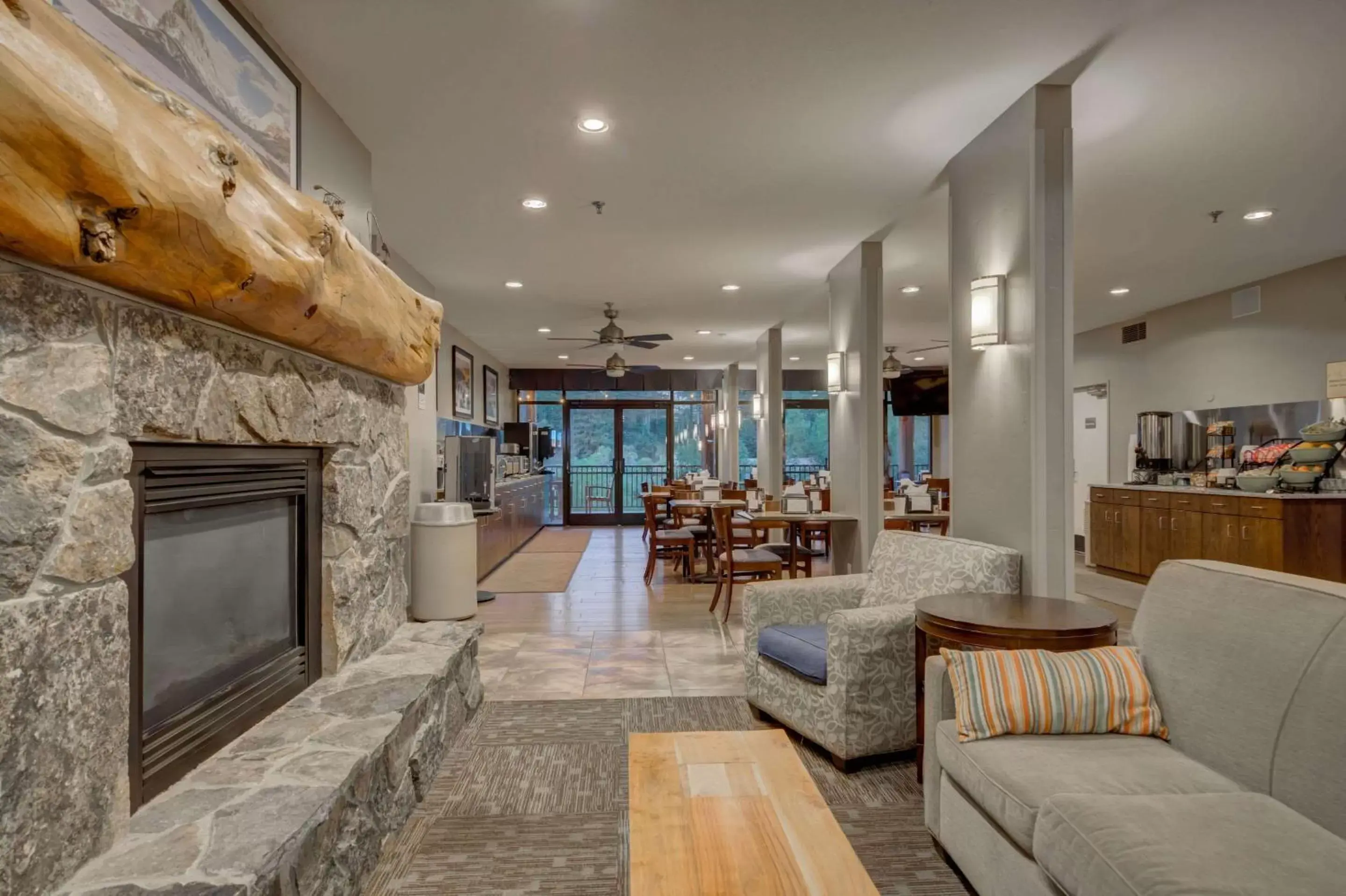 Lobby or reception in The Pine Lodge on Whitefish River, Ascend Hotel Collection