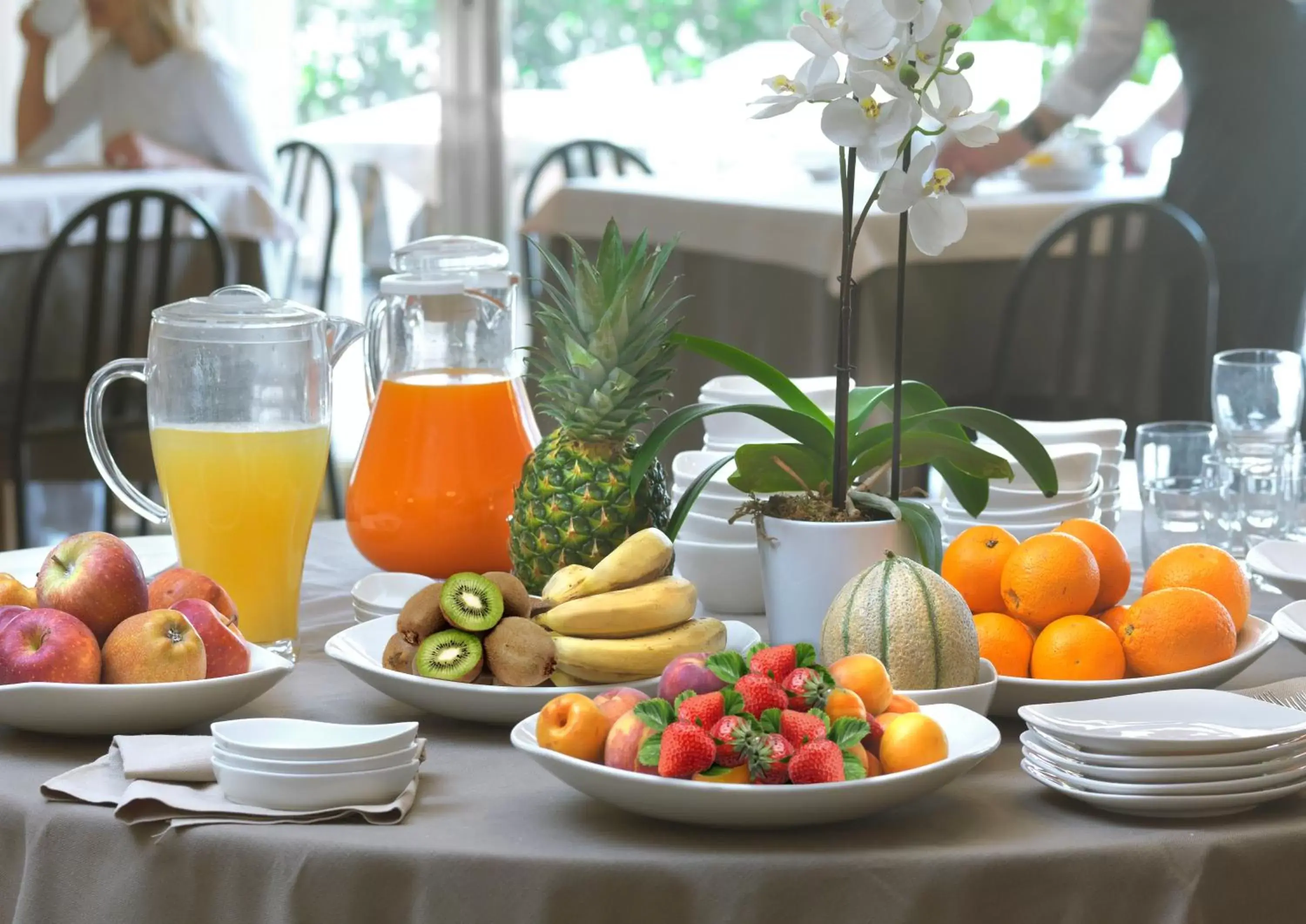 Buffet breakfast in Hotel Ristorante Alcide