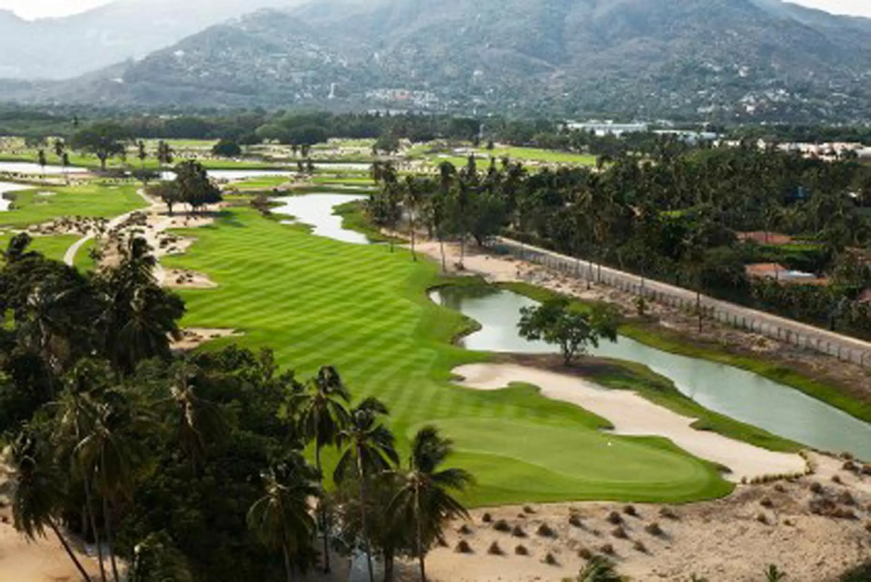 Golfcourse, Bird's-eye View in Princess Mundo Imperial Riviera Diamante Acapulco