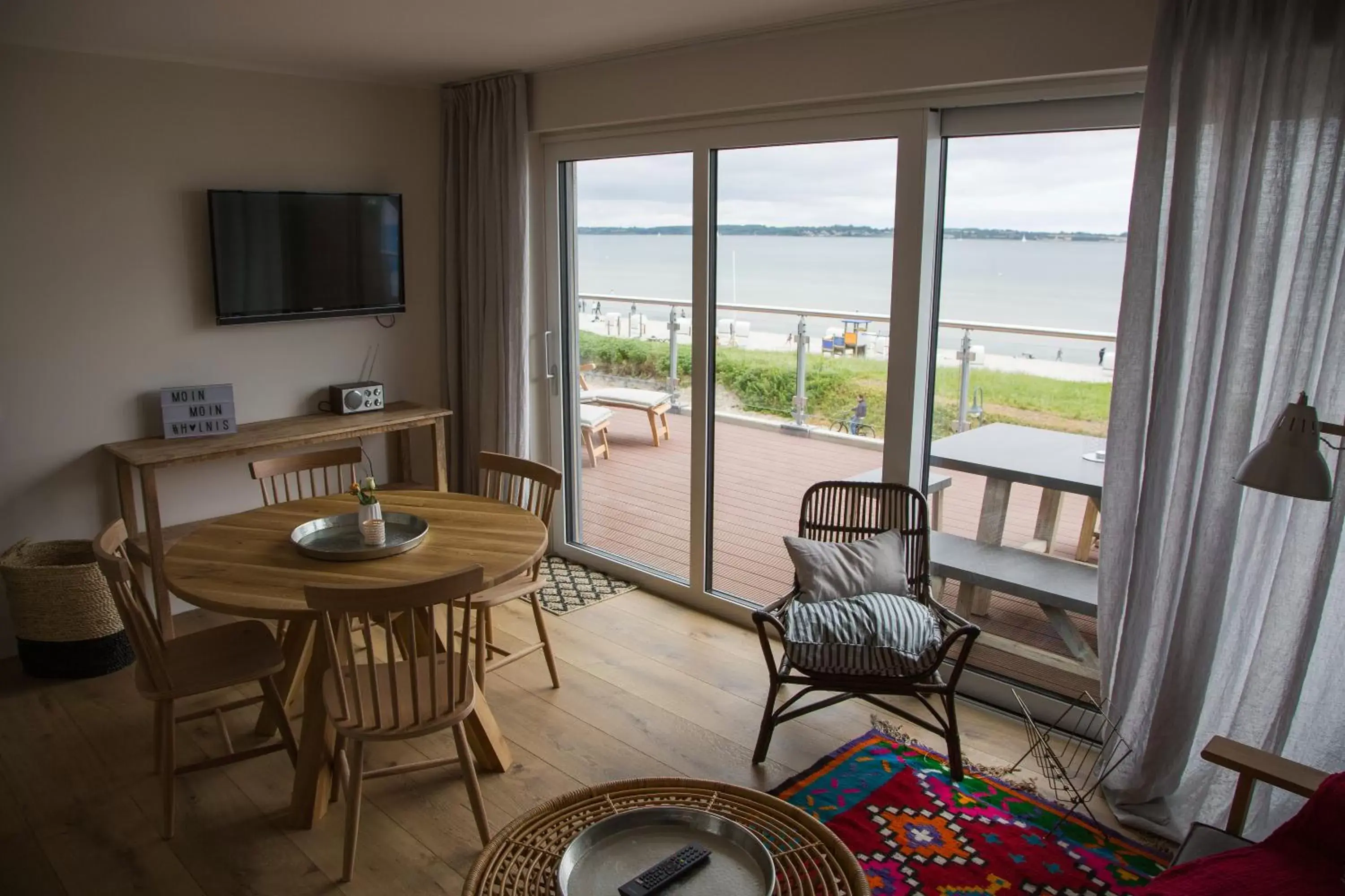 Living room, Seating Area in Ostsee-Strandhaus-Holnis