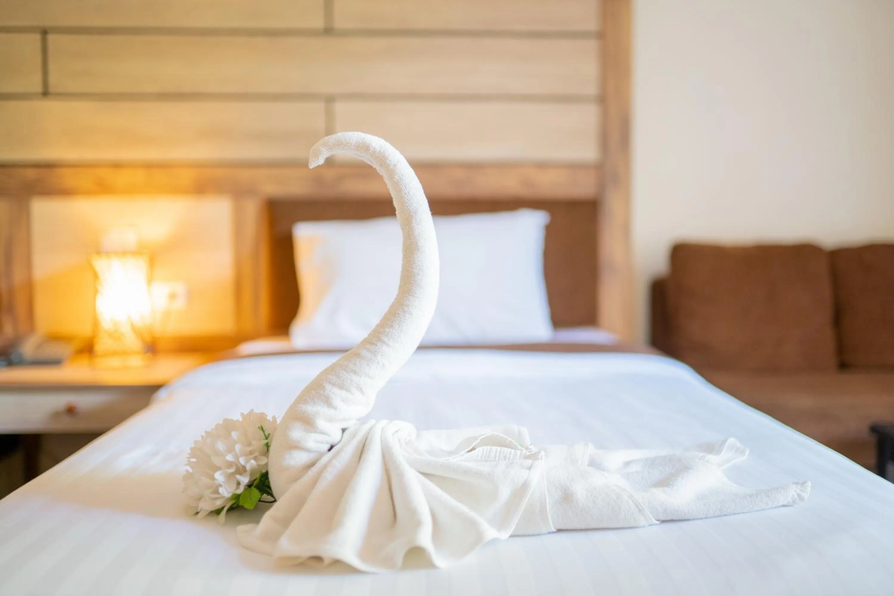 Bed in Chawalun Resort