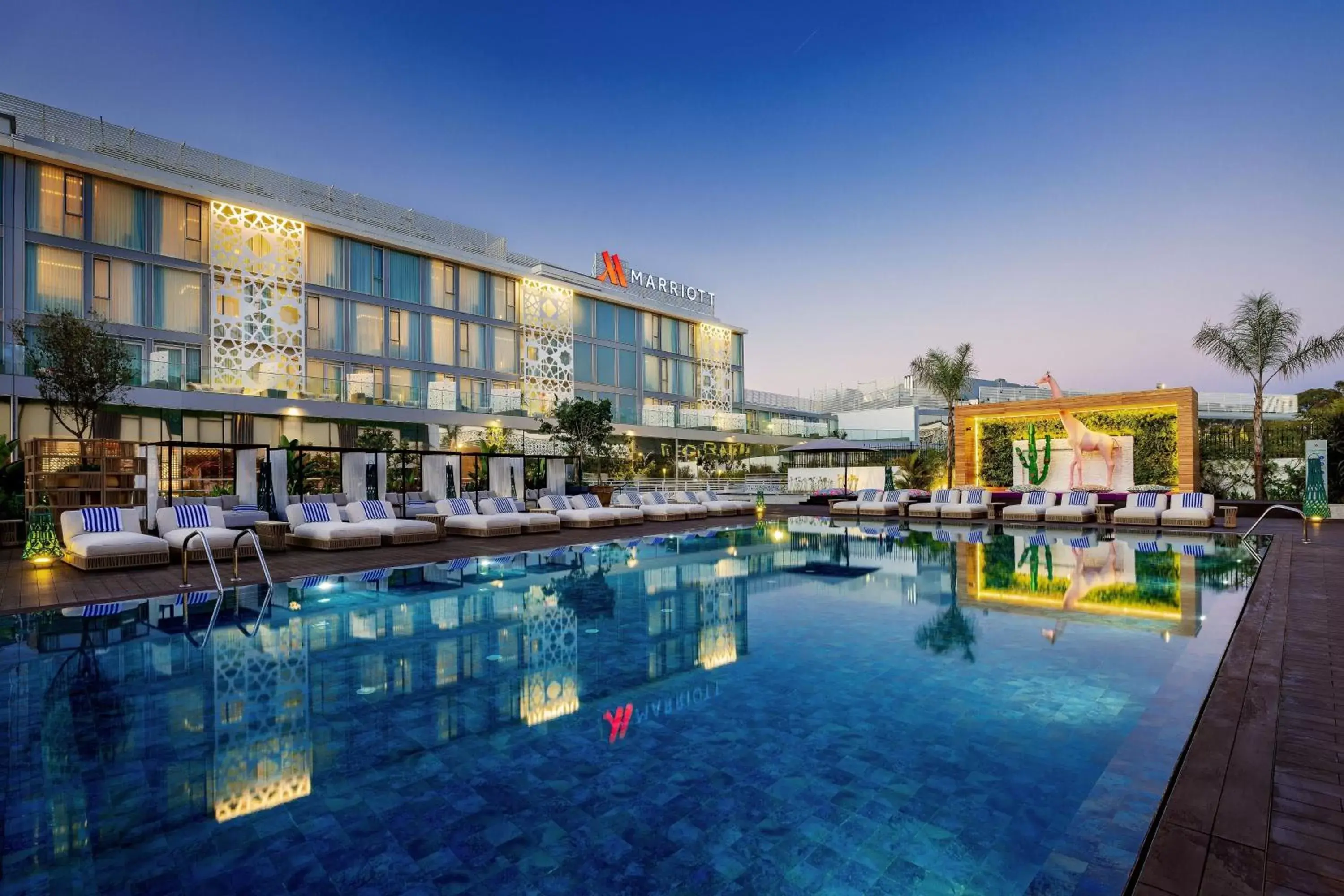Swimming Pool in Rabat Marriott Hotel