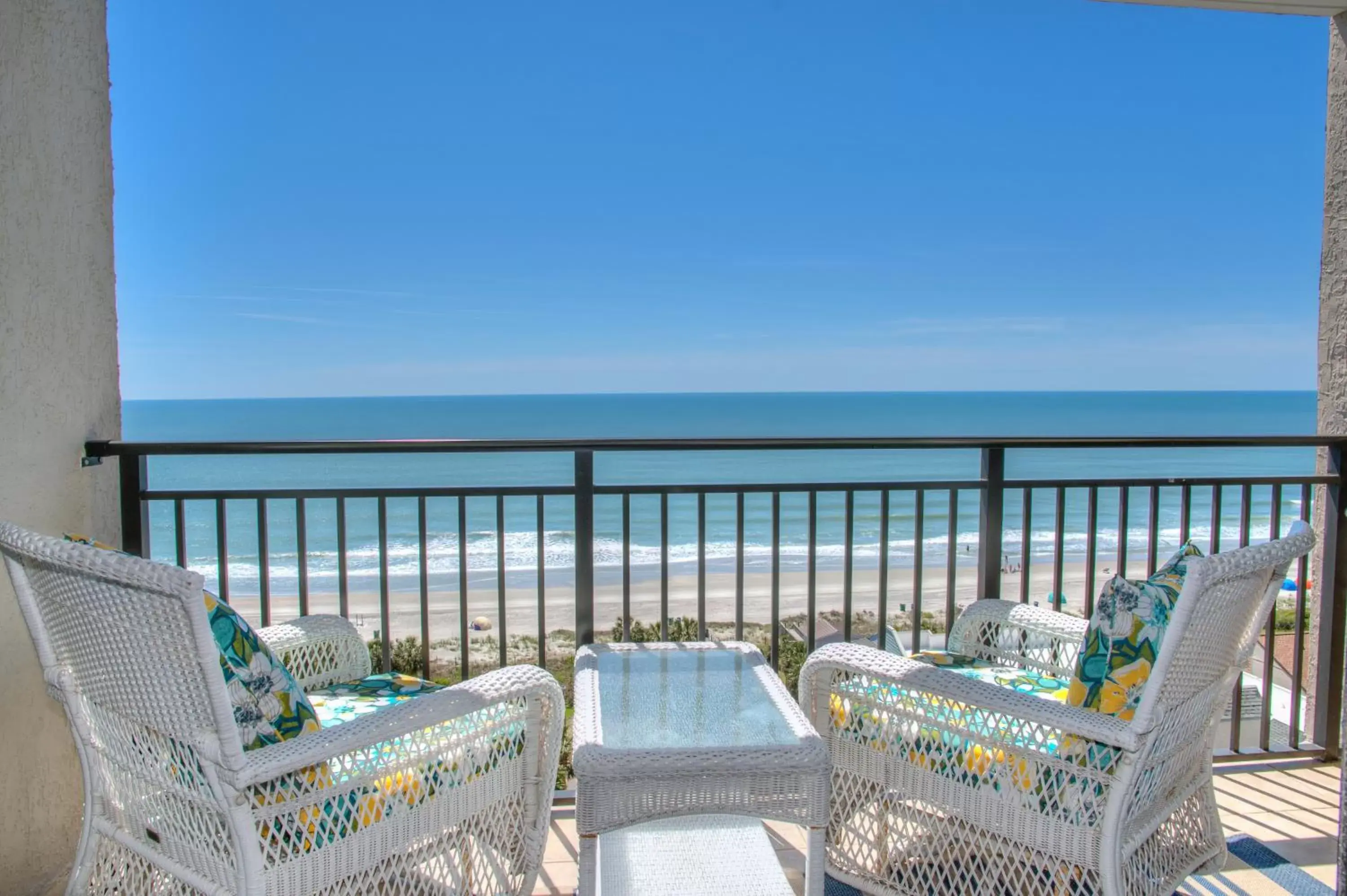 Balcony/Terrace, Sea View in Ocean Forest Plaza by Palmetto Vacations