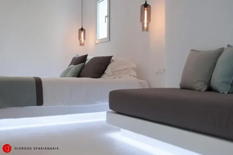 Living room, Seating Area in A Hotel Mykonos