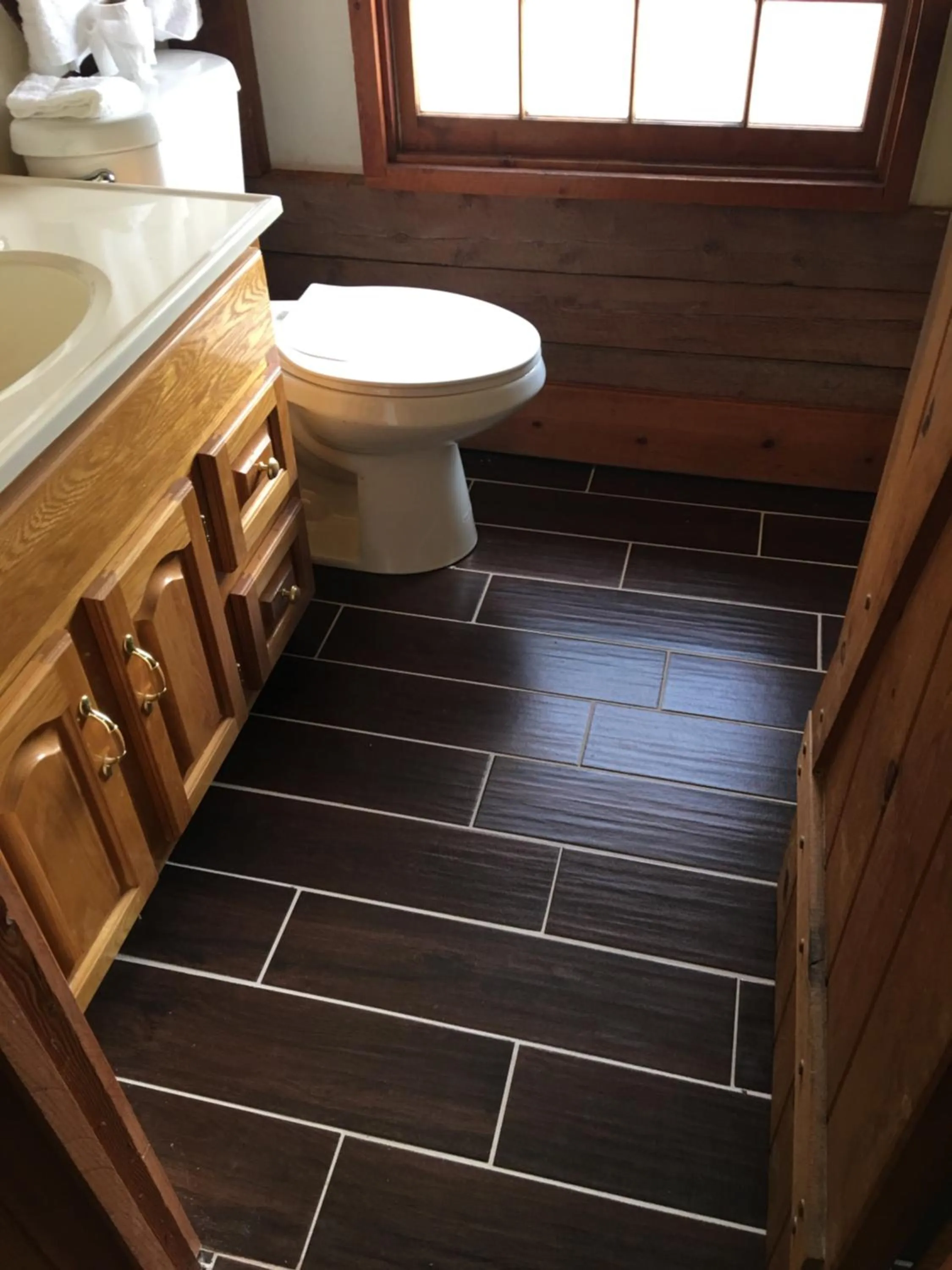 Bathroom in Mountain Trail Lodge and Vacation Rentals