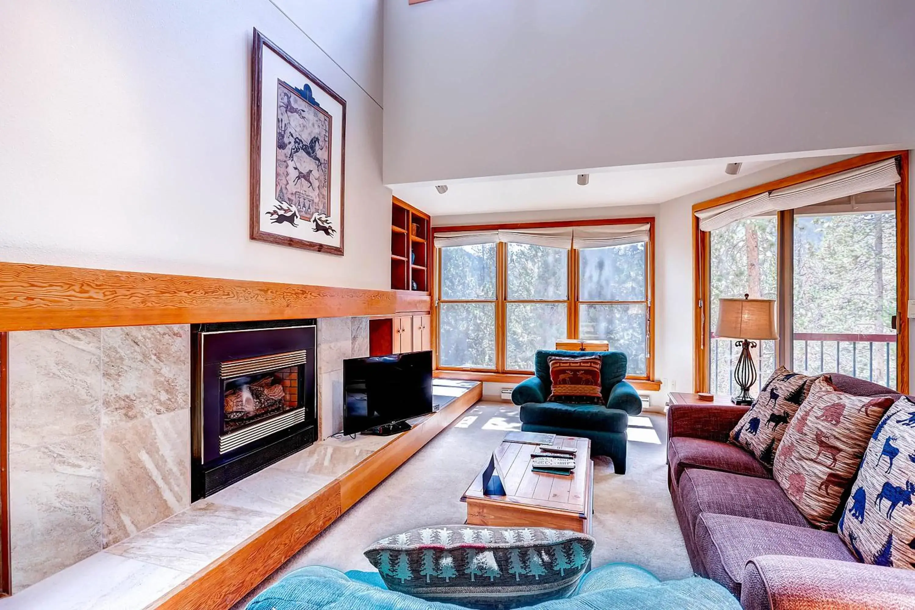 Living room, Seating Area in Aspen Ridge Condominiums by Keystone Resort