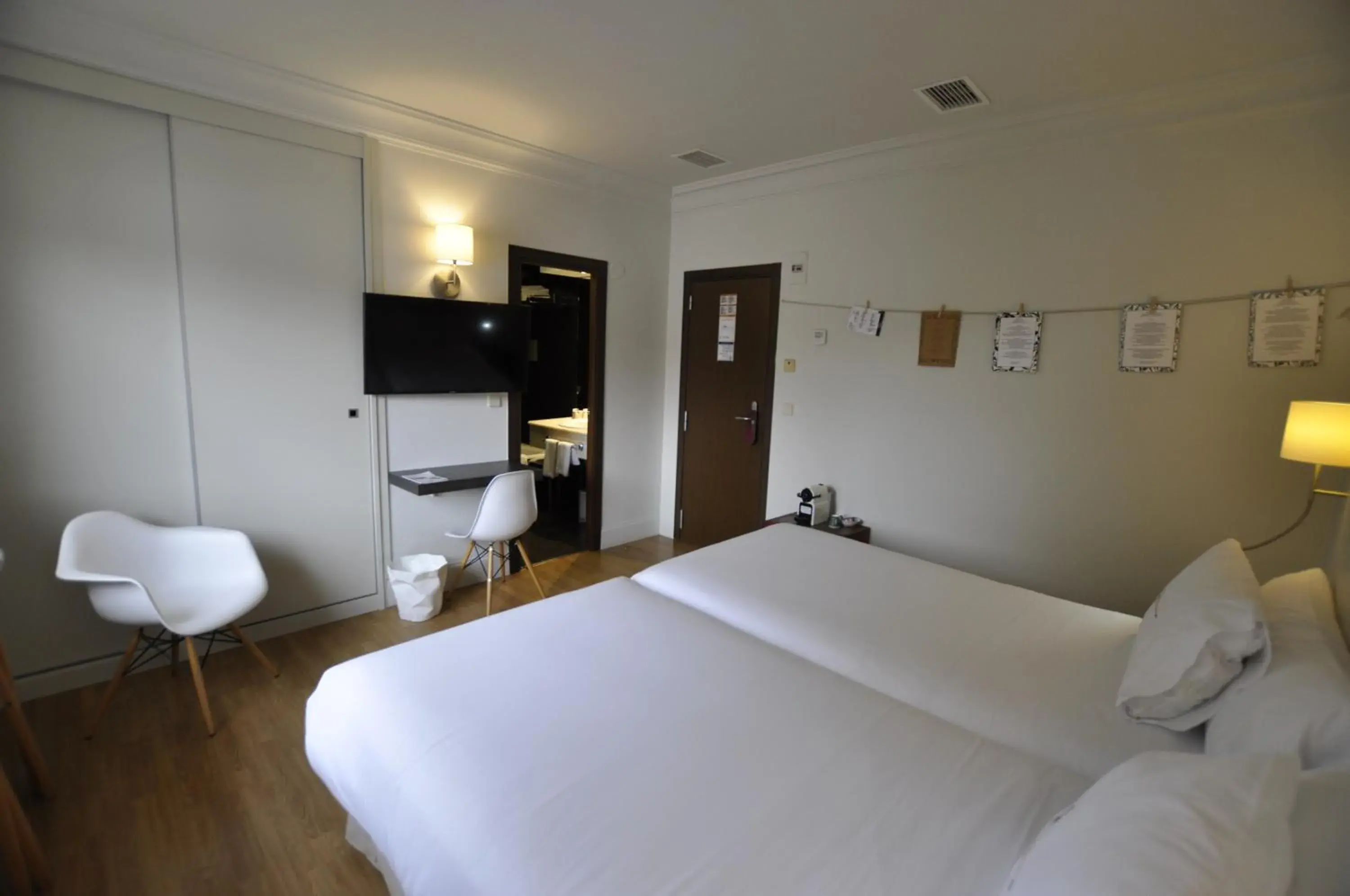 Bed in Hotel Rio Bidasoa Bed in Hotel Rio Bidasoa