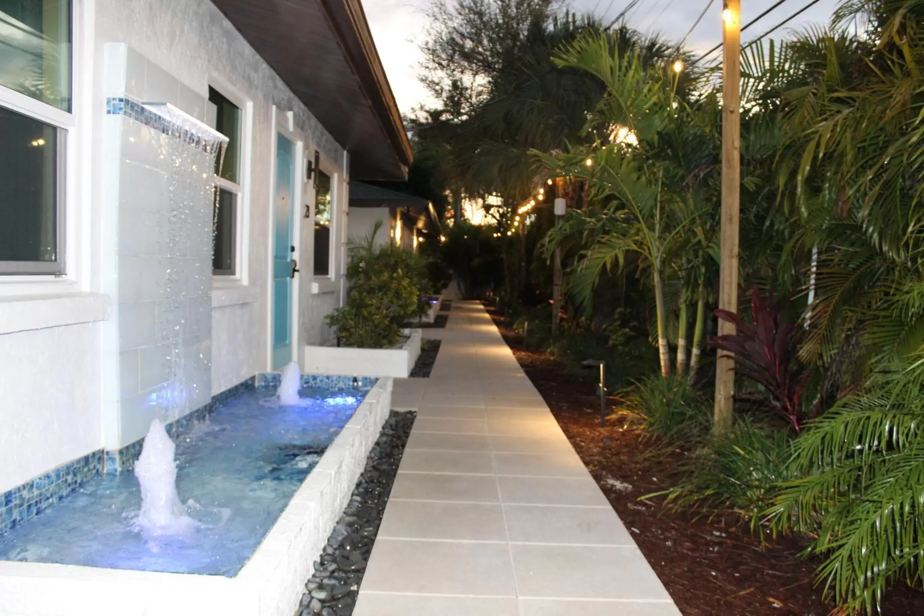 Decorative detail, Swimming Pool in Siesta Key Palms Resort
