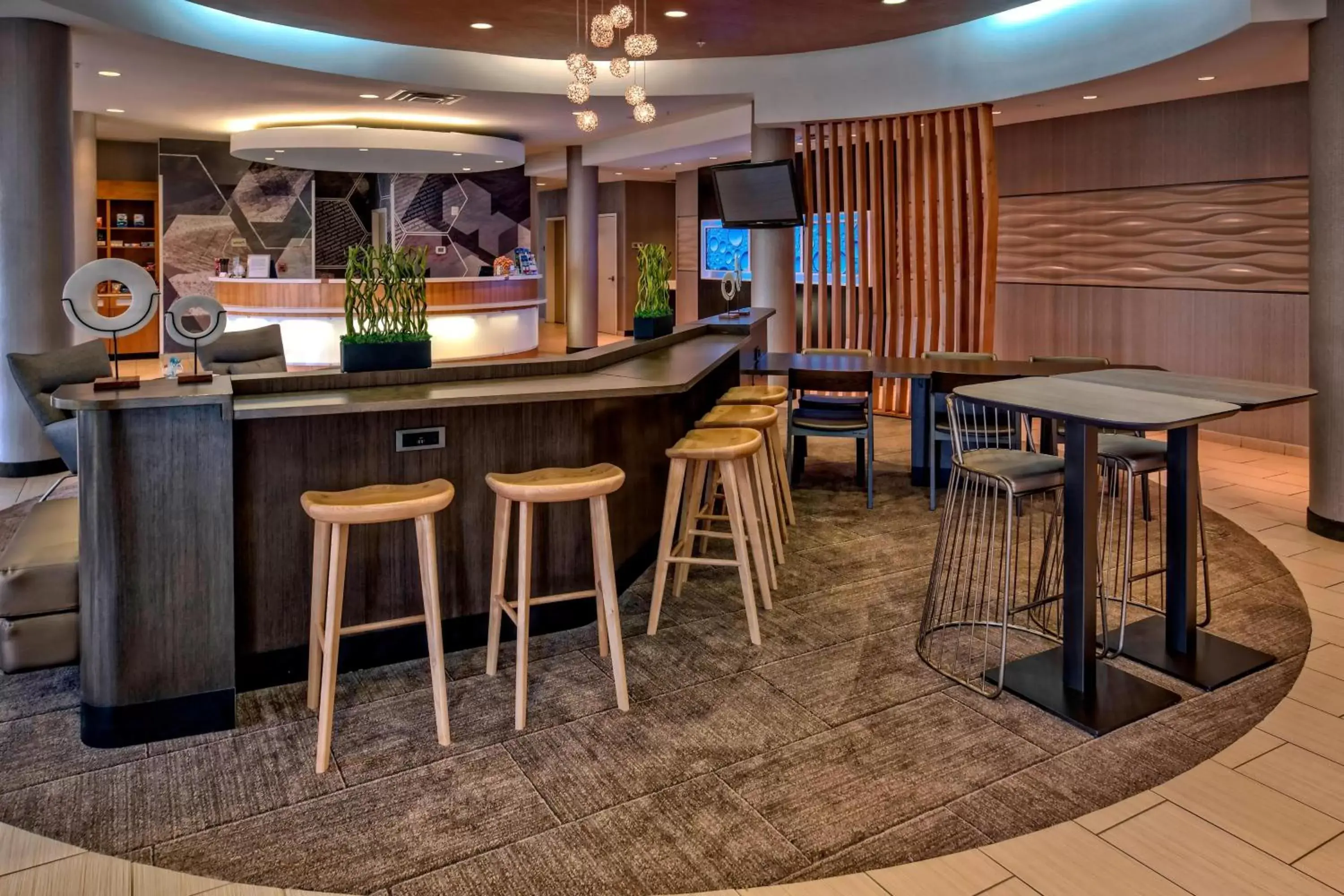 Lobby or reception, Lounge/Bar in SpringHill Suites by Marriott Oklahoma City Moore
