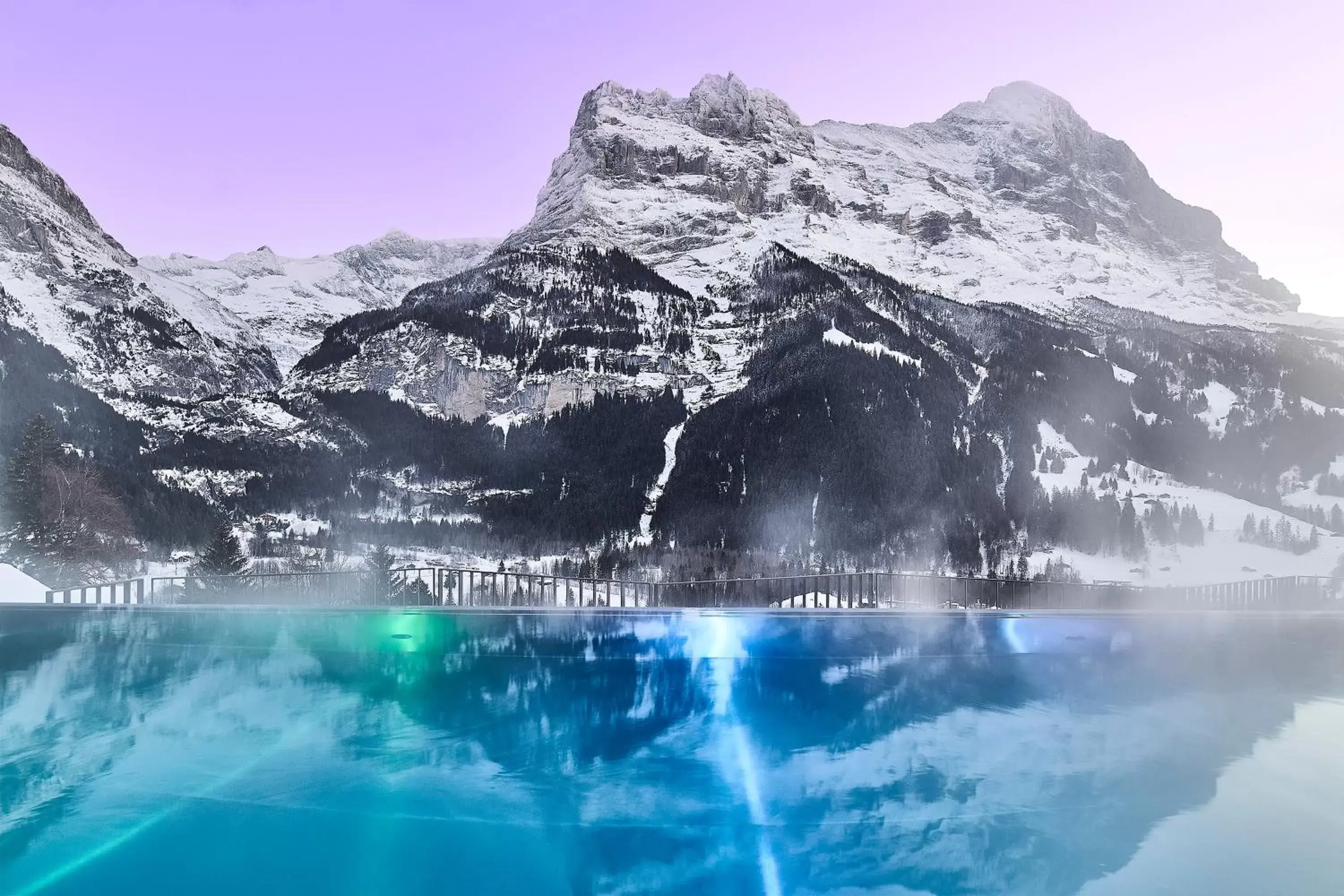 Mountain view in Hotel Spinne Grindelwald Mountain view in Hotel Spinne Grindelwald