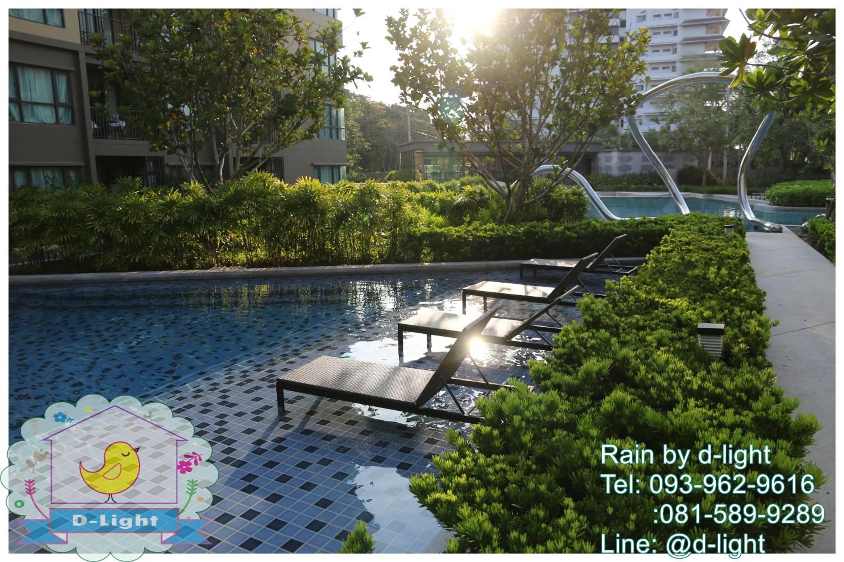 Swimming pool in Rain Cha-am Hua Hin by D-light