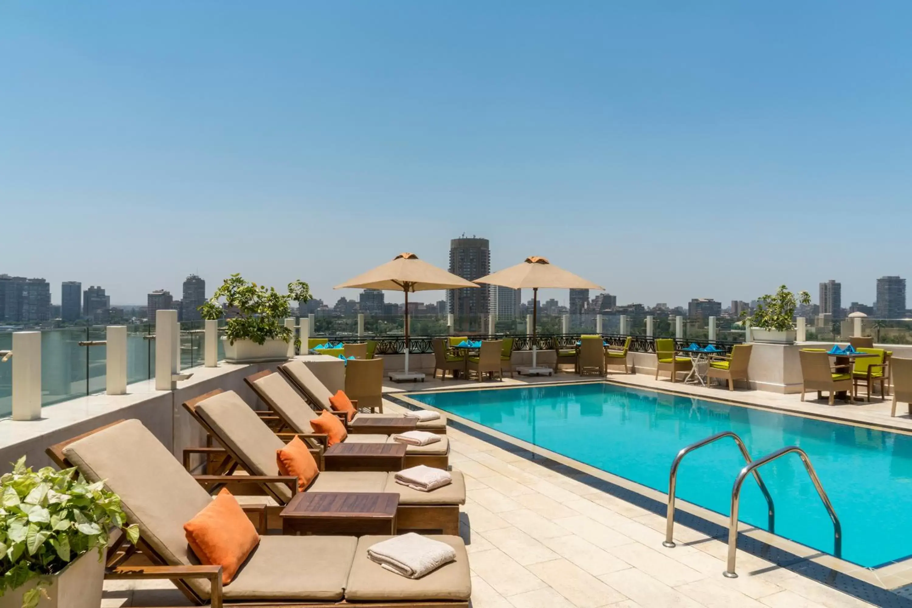 Swimming Pool in Kempinski Nile Hotel, Cairo