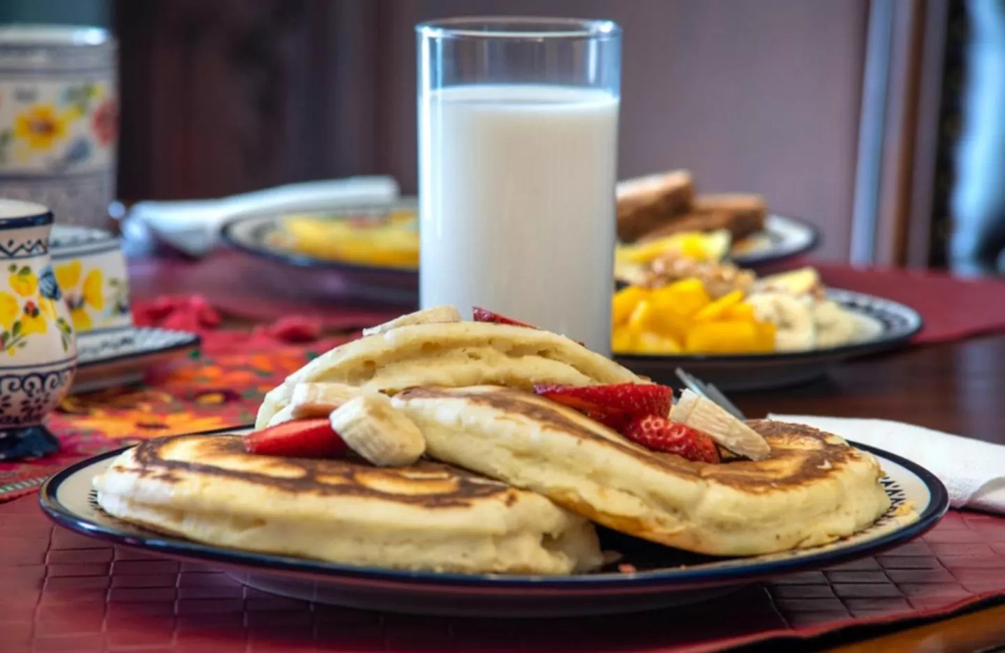 Continental breakfast in Villa Segovia Cozumel