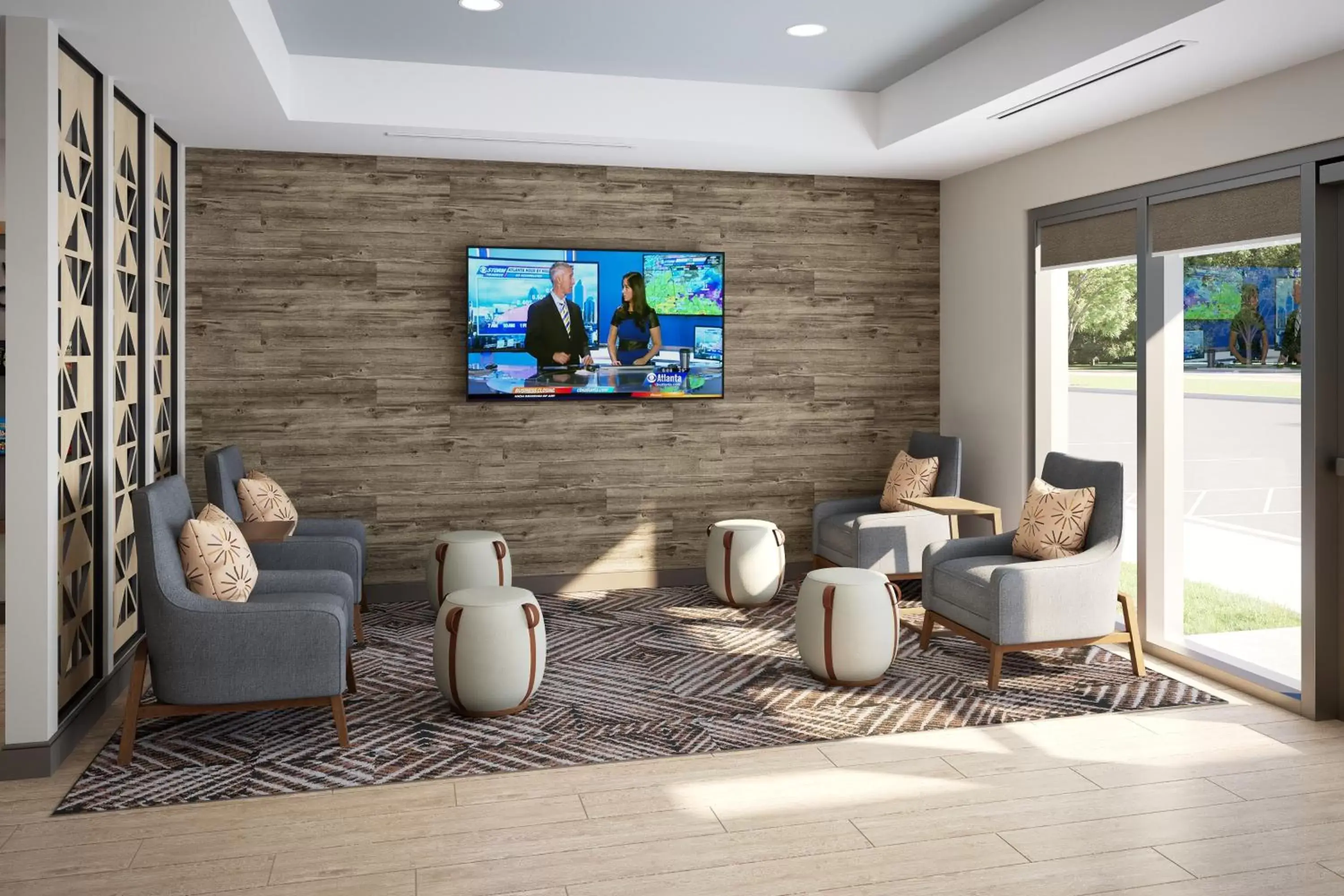 Lobby or reception, Seating Area in Candlewood Suites - Columbia, an IHG Hotel