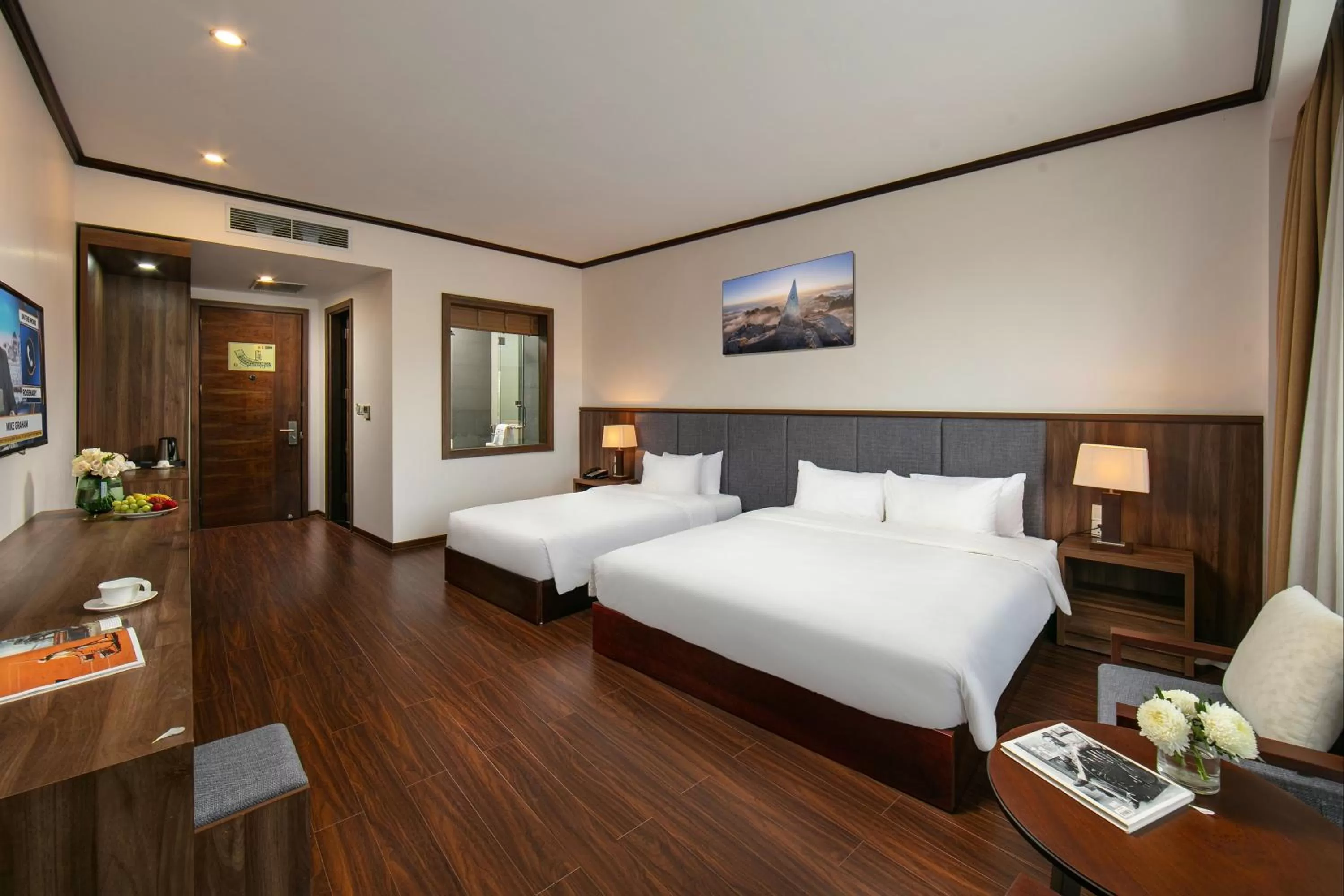 Photo of the whole room, Bed in Lao Cai Star Hotel