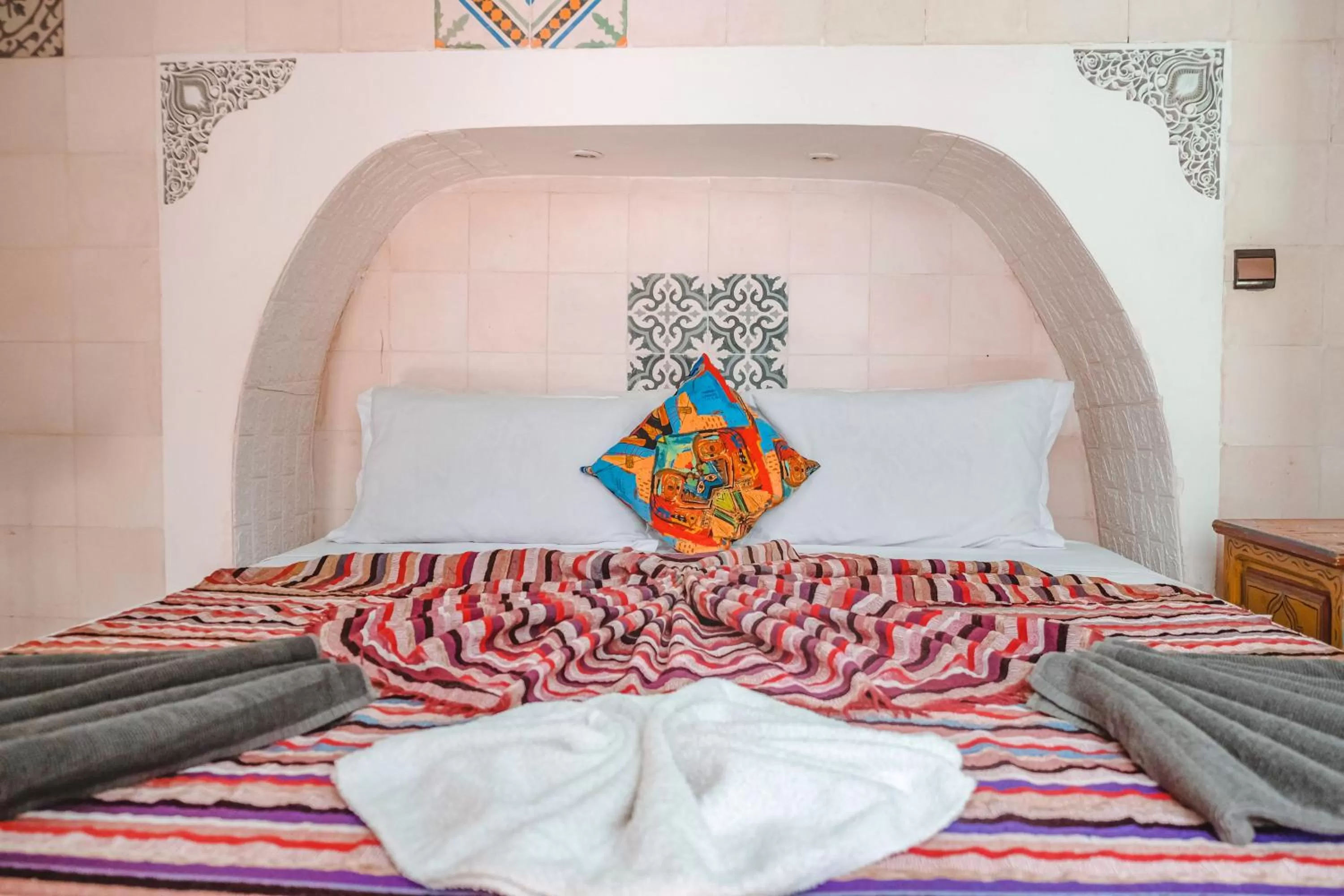 Bed in Héritage Lalla Aicha Hotel & Spa