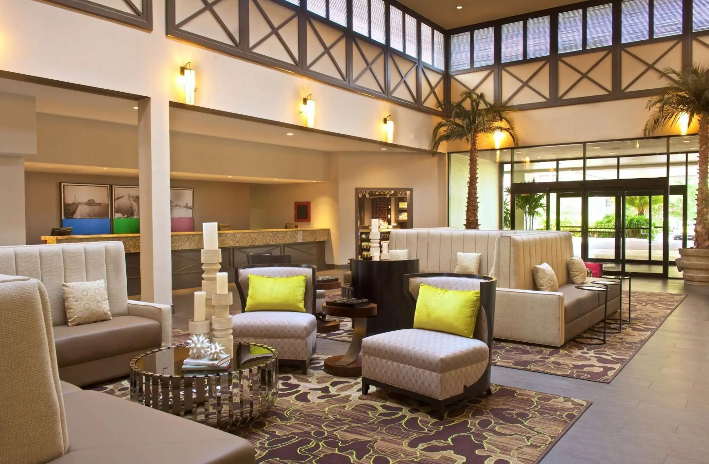 Lobby or reception in Hilton Tampa Airport Westshore Lobby or reception in Hilton Tampa Airport Westshore