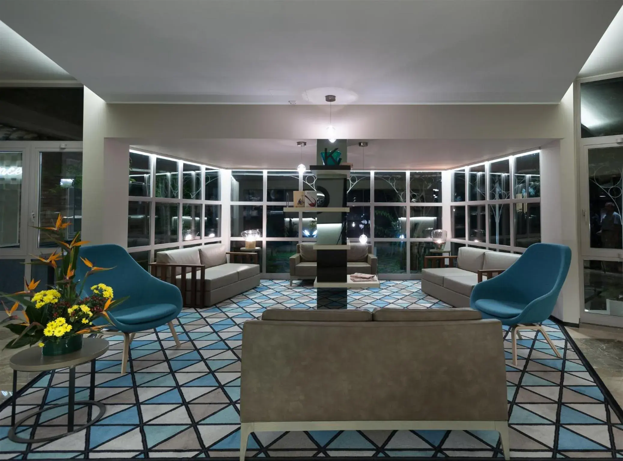 Lobby or reception, Lounge/Bar in Hotel Lombardia