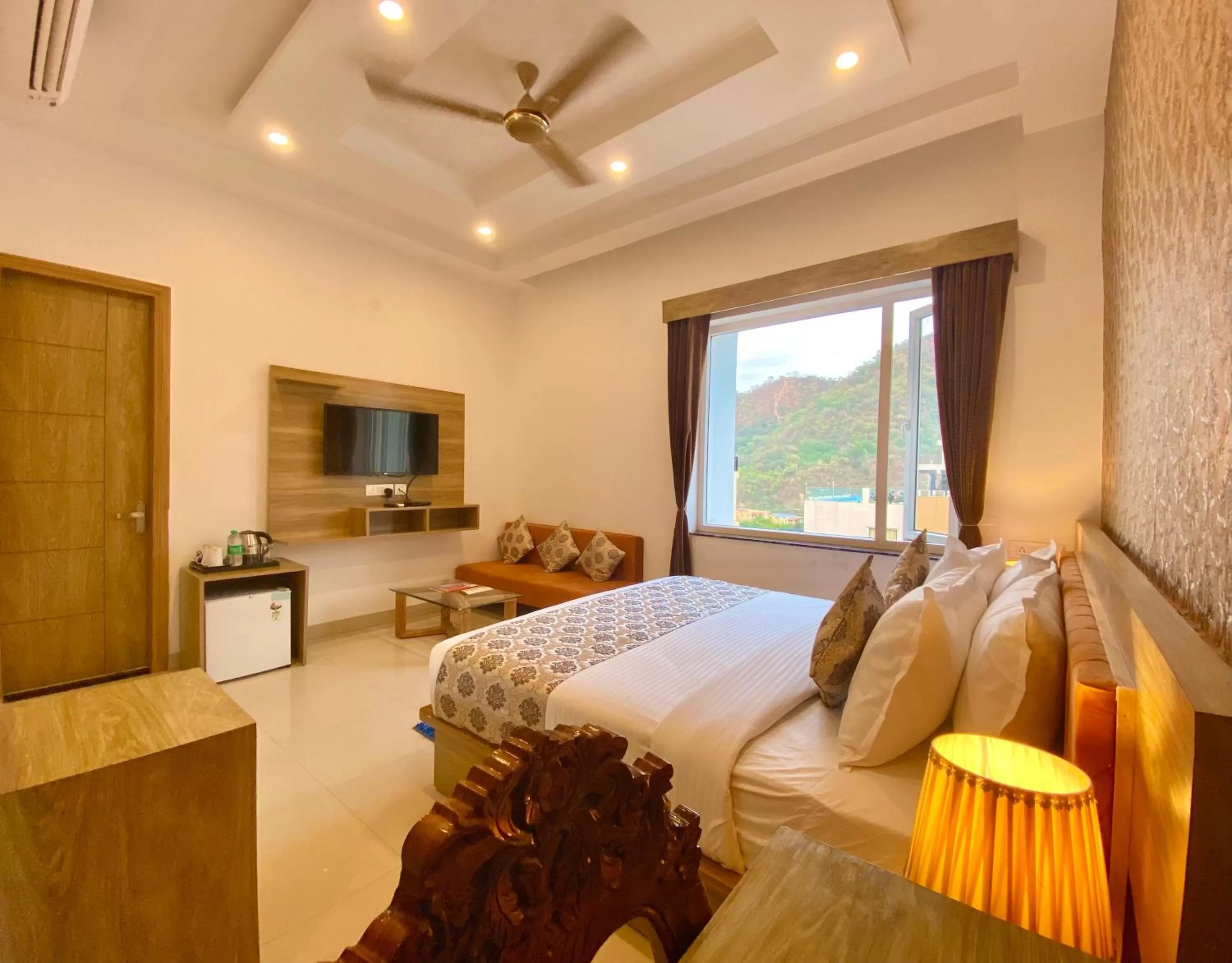 Bed in Arogyadham Wellness Retreat