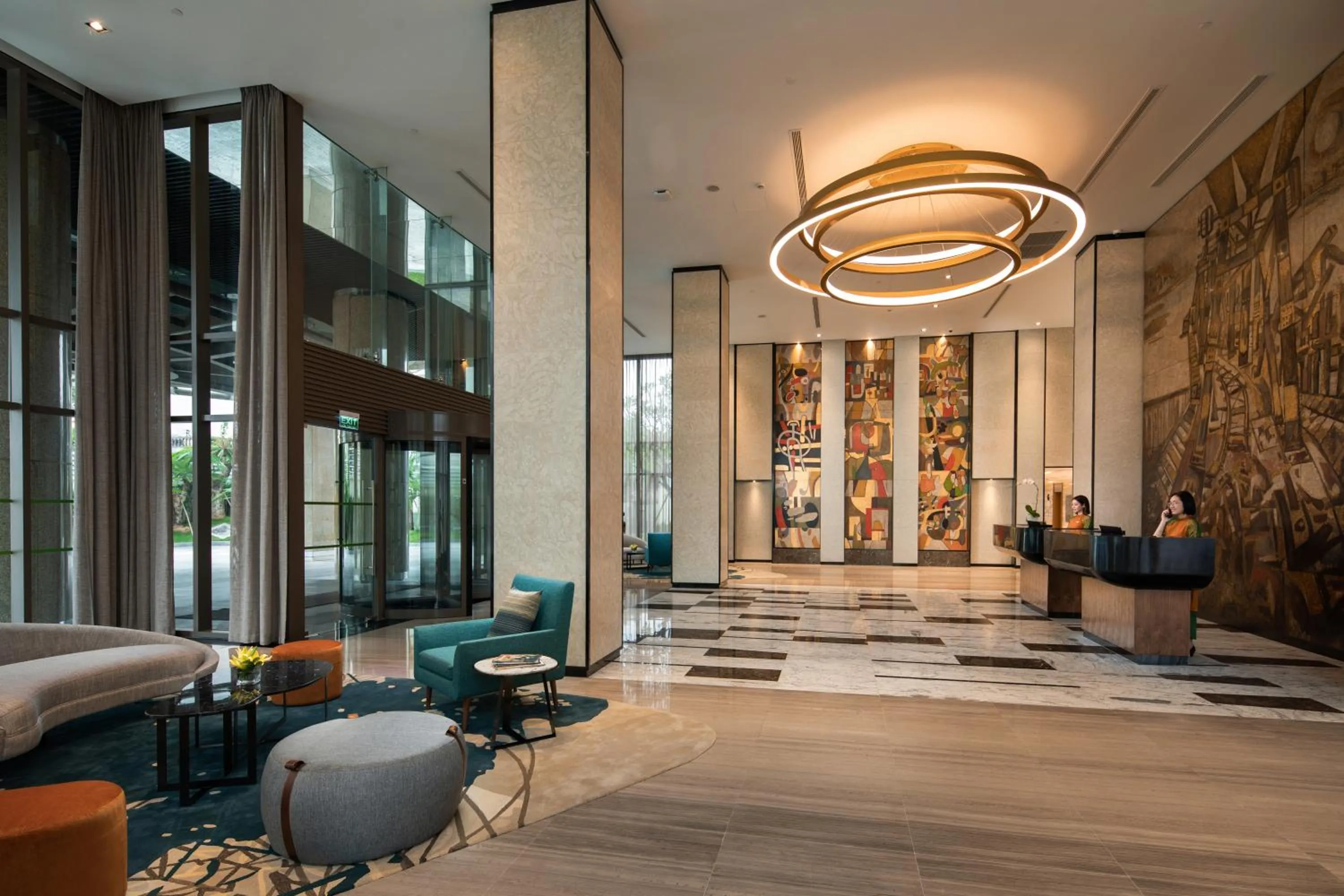 Lobby or reception in Oakwood Residence Hanoi