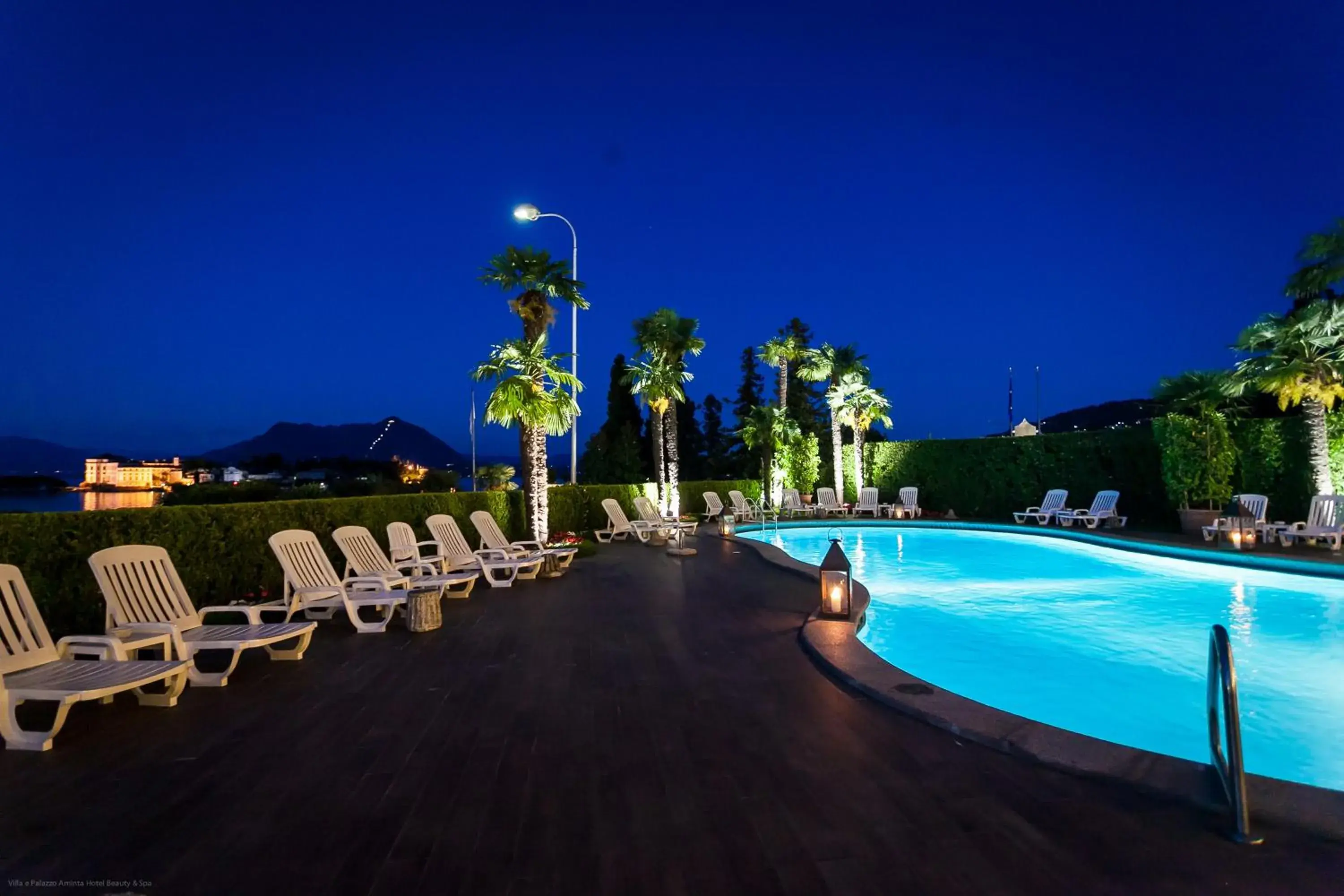 Night, Swimming Pool in Hotel Villa E Palazzo Aminta