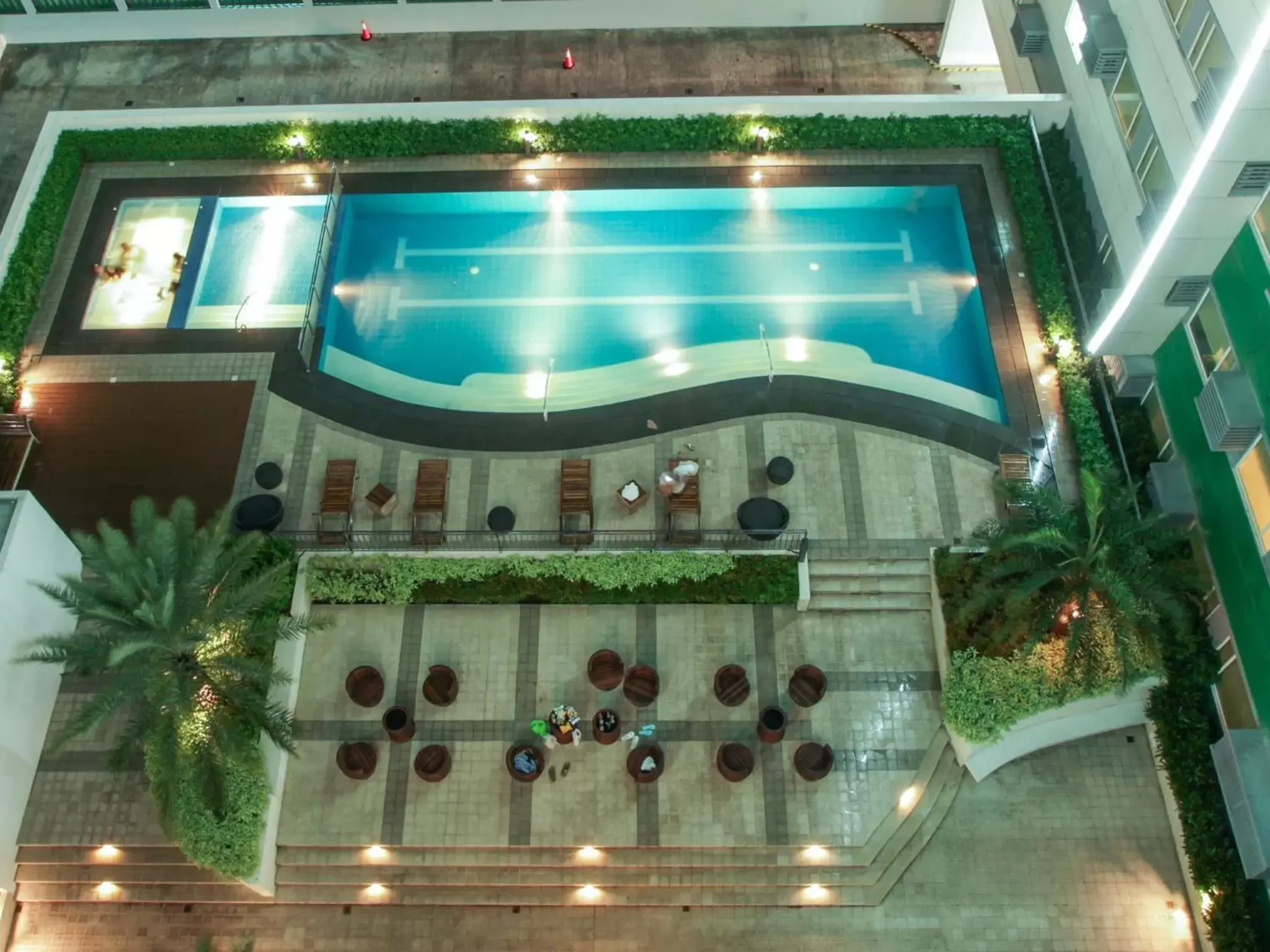 Night, Pool View in Hotel 101 - Manila