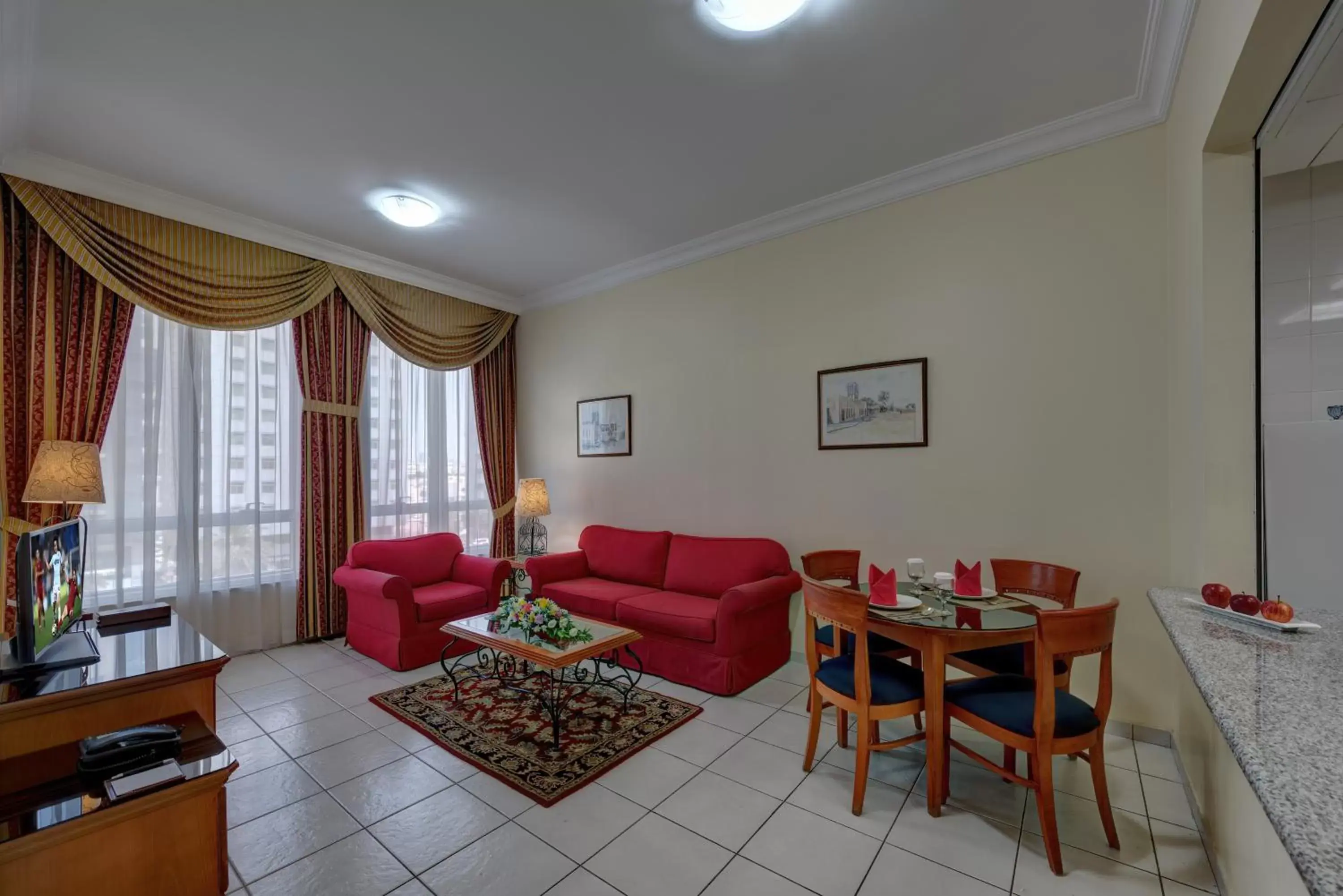 Living room, Seating Area in Al Nakheel Hotel Apartments Abu Dhabi