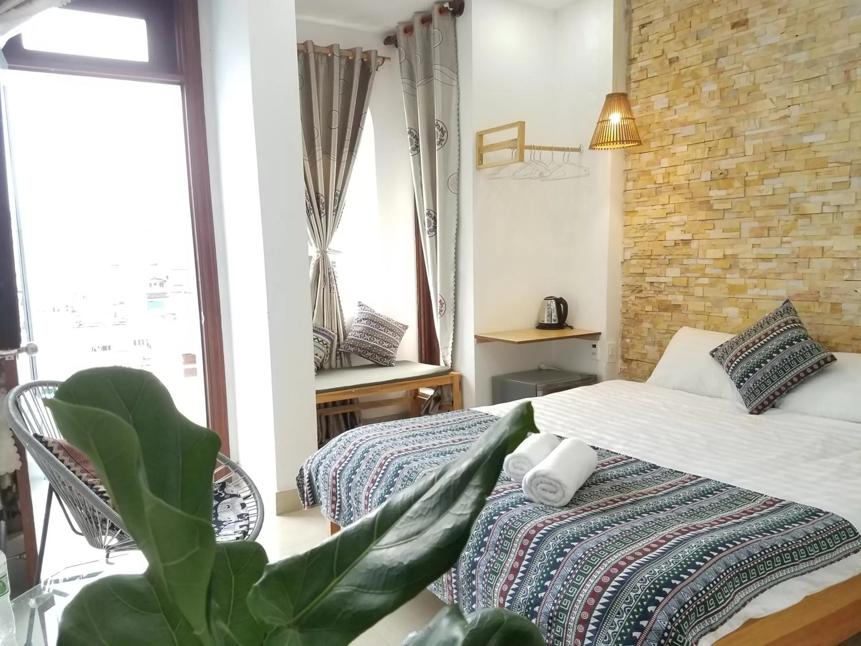 Bed in Hotel Làng Kò Hơ