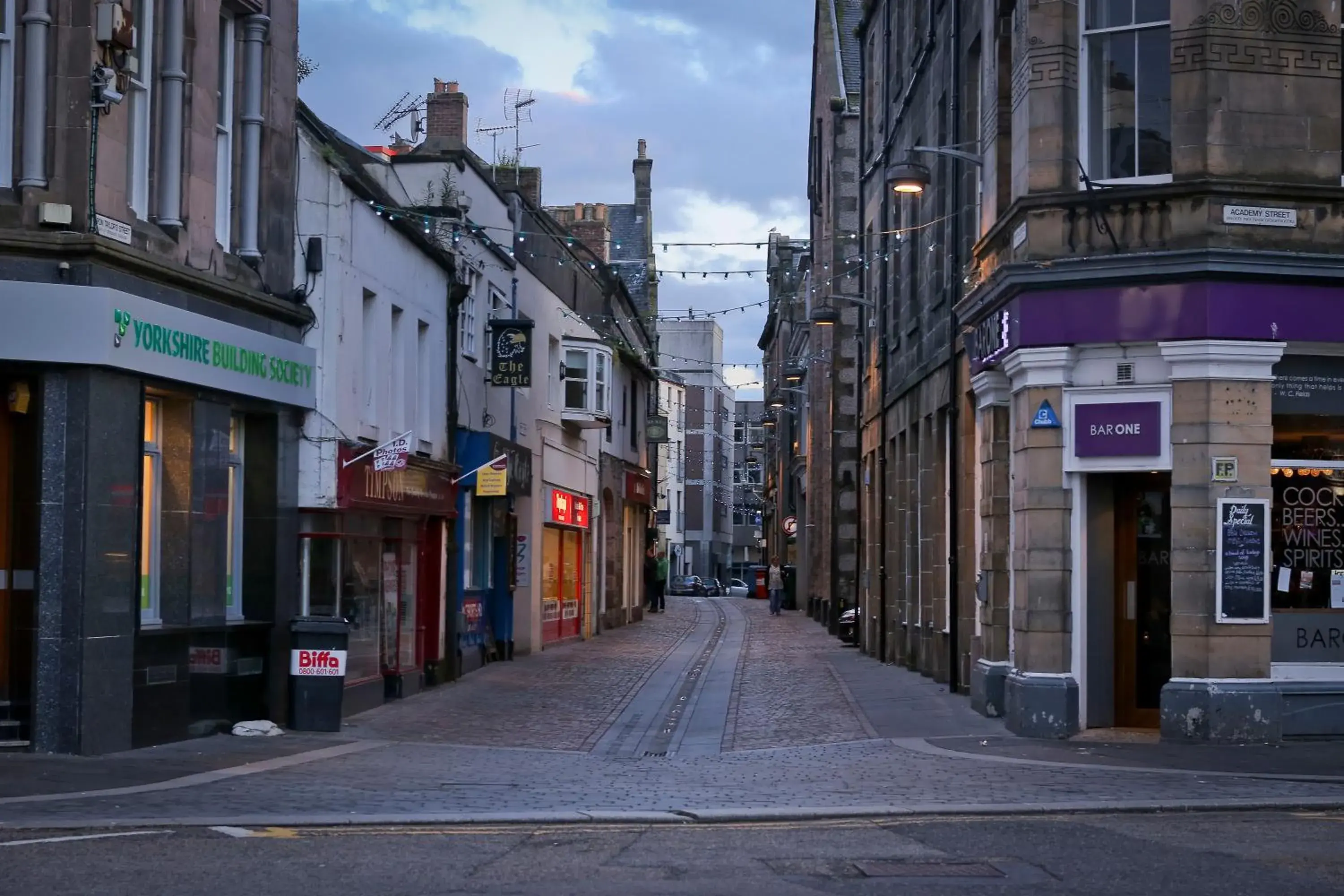 Shopping Area in Inverness Youth Hostel