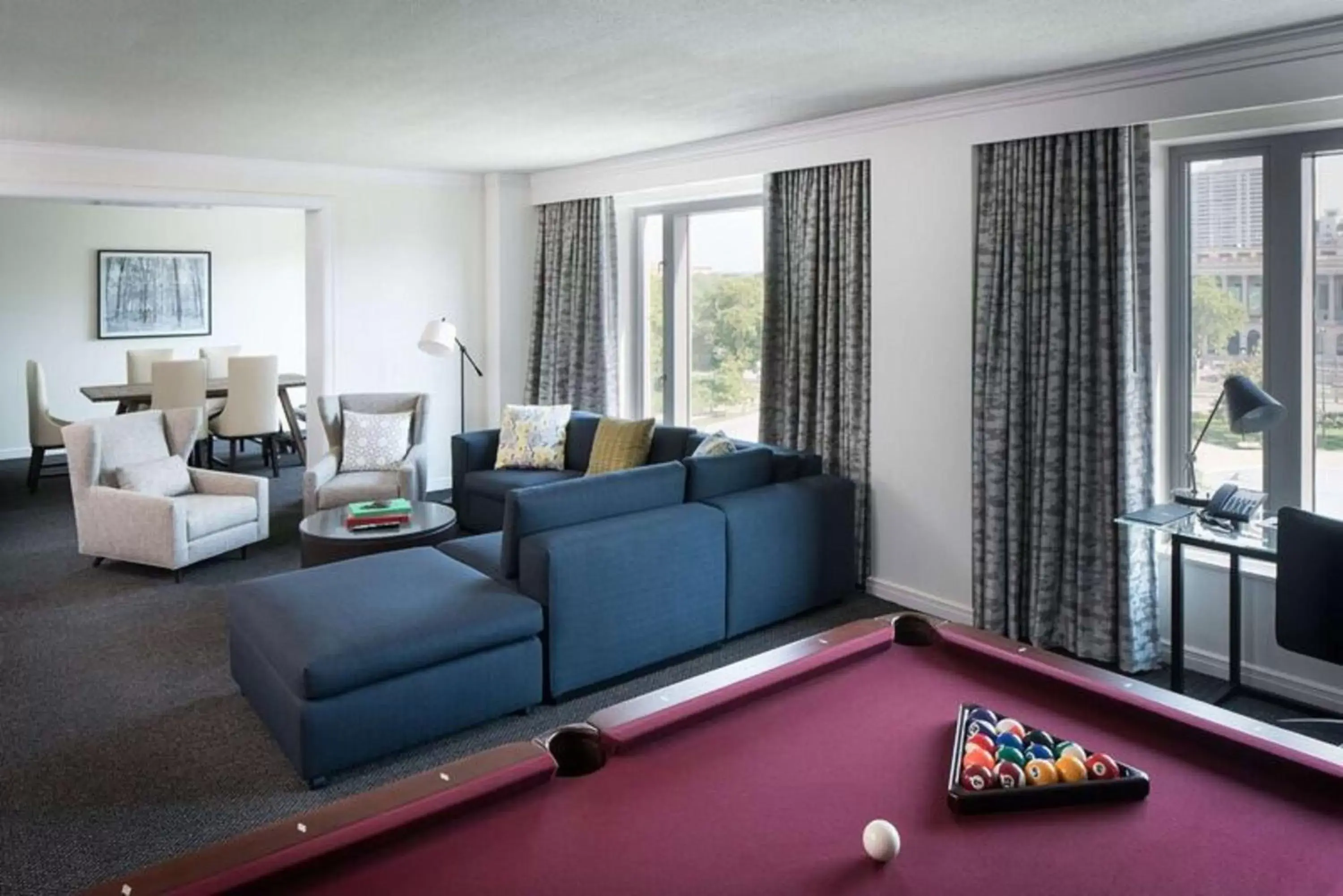 Bed, Billiards in The Logan Philadelphia, Curio Collection by Hilton