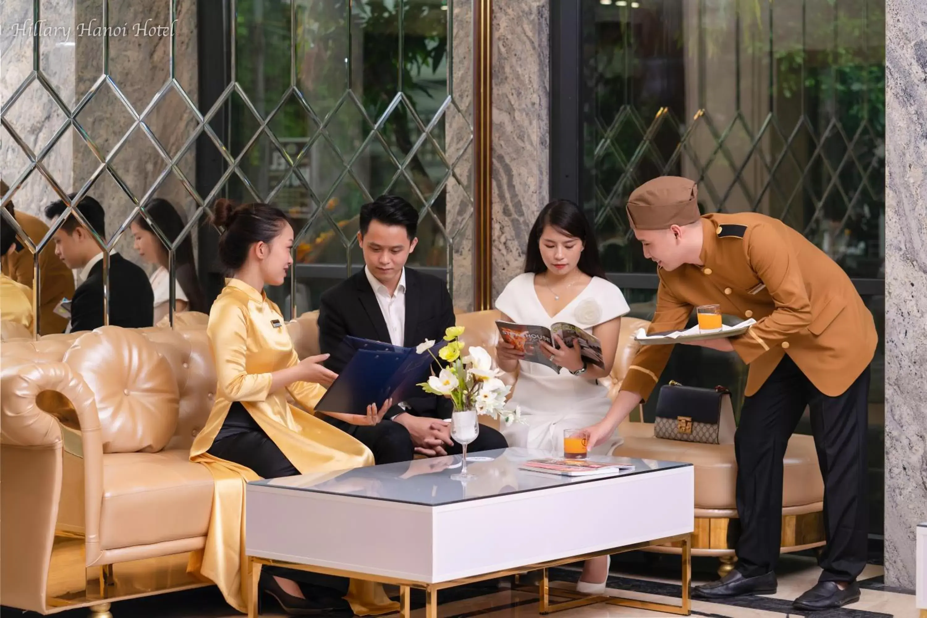 Lobby or reception in Hillary Hanoi Hotel Lobby or reception in Hillary Hanoi Hotel