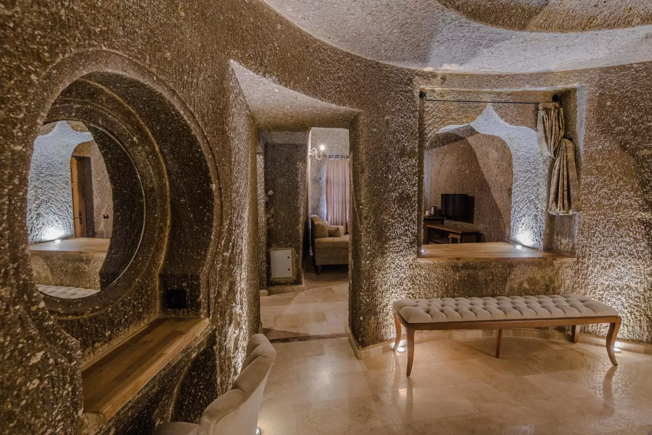 Living room in Lunar Cappadocia Hotel