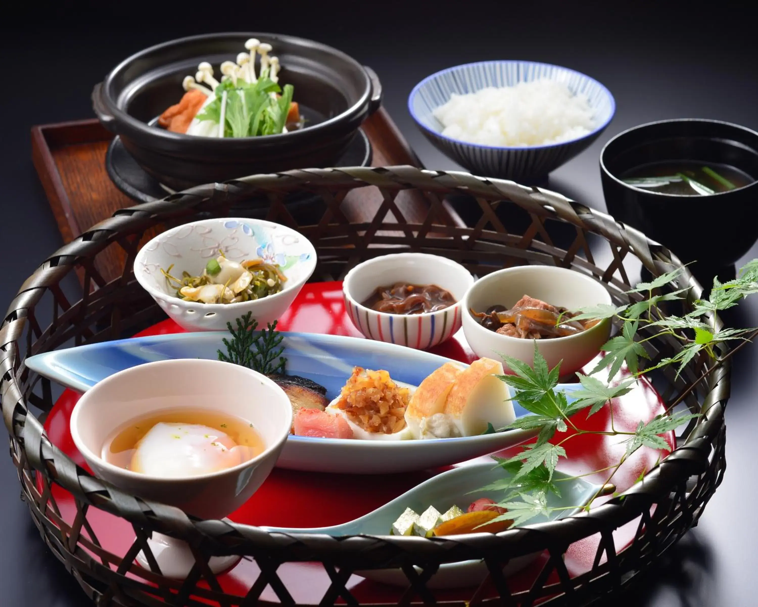 Food close-up in Hakoneyumoto Onsen Yaeikan