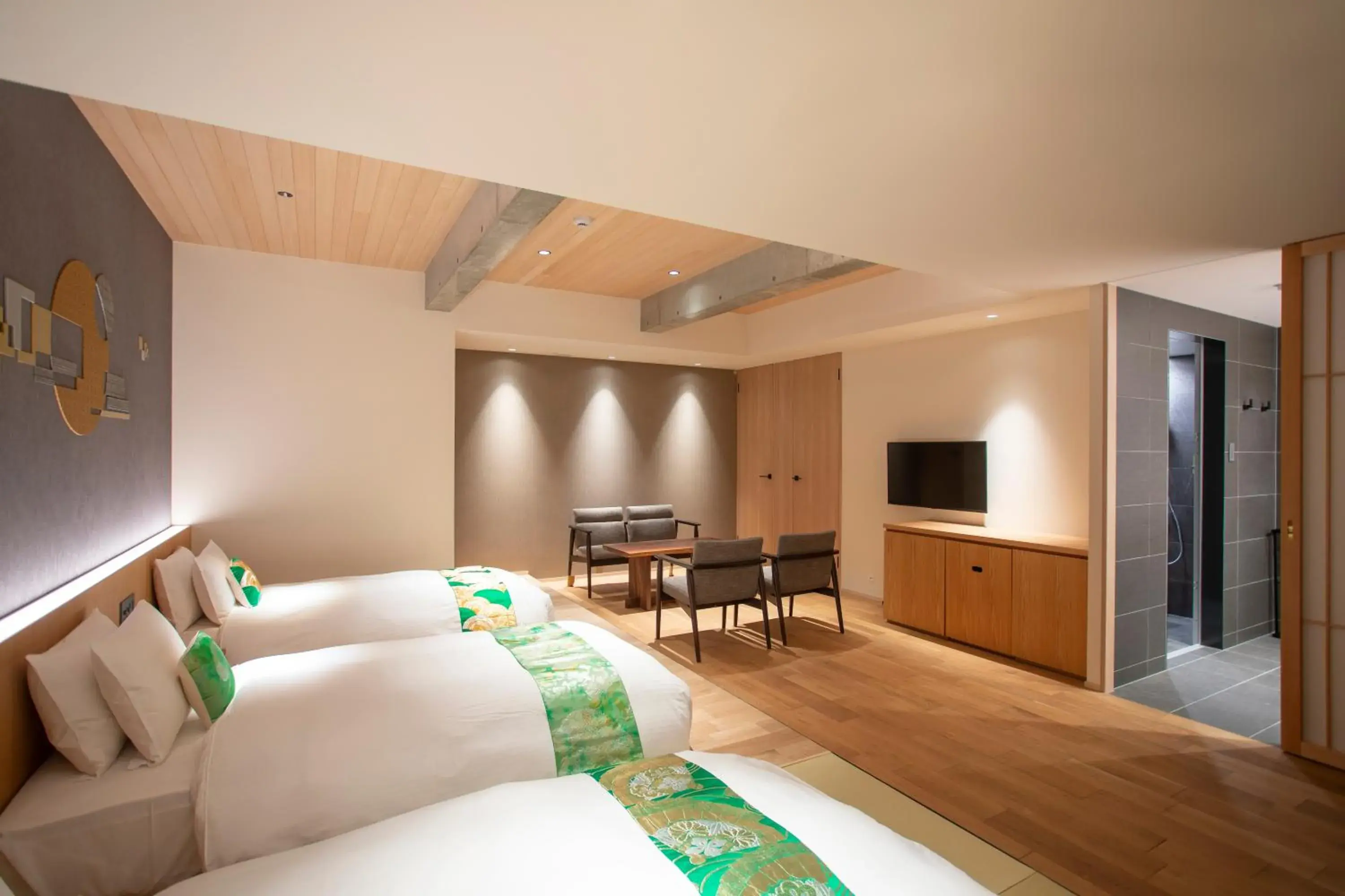 Photo of the whole room, Seating Area in HOTEL LEGASTA KYOTO HIGASHIYAMA SANJO