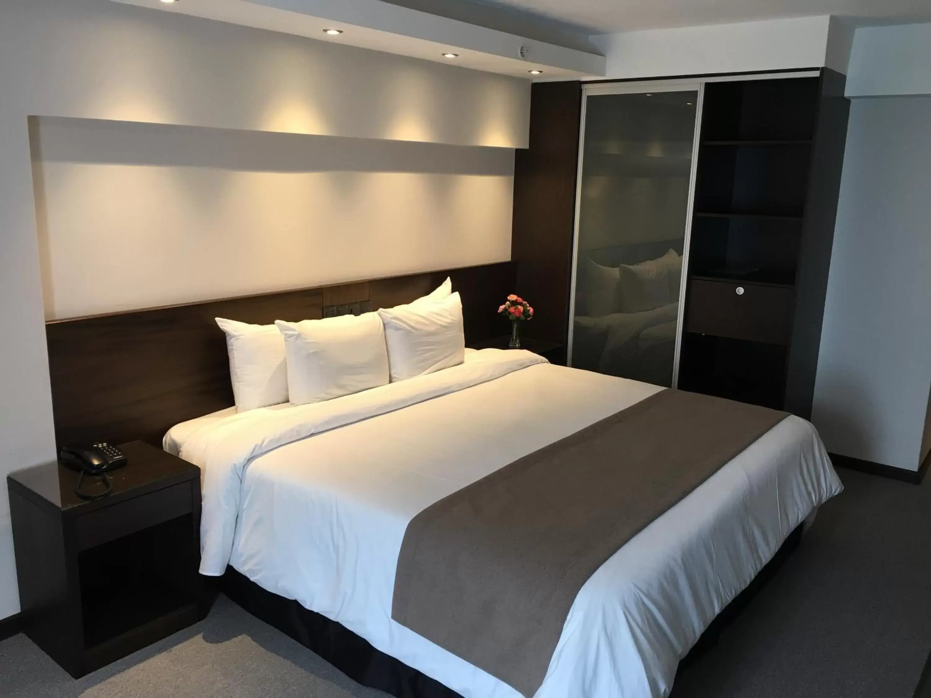 Photo of the whole room, Bed in Crystal Tower
