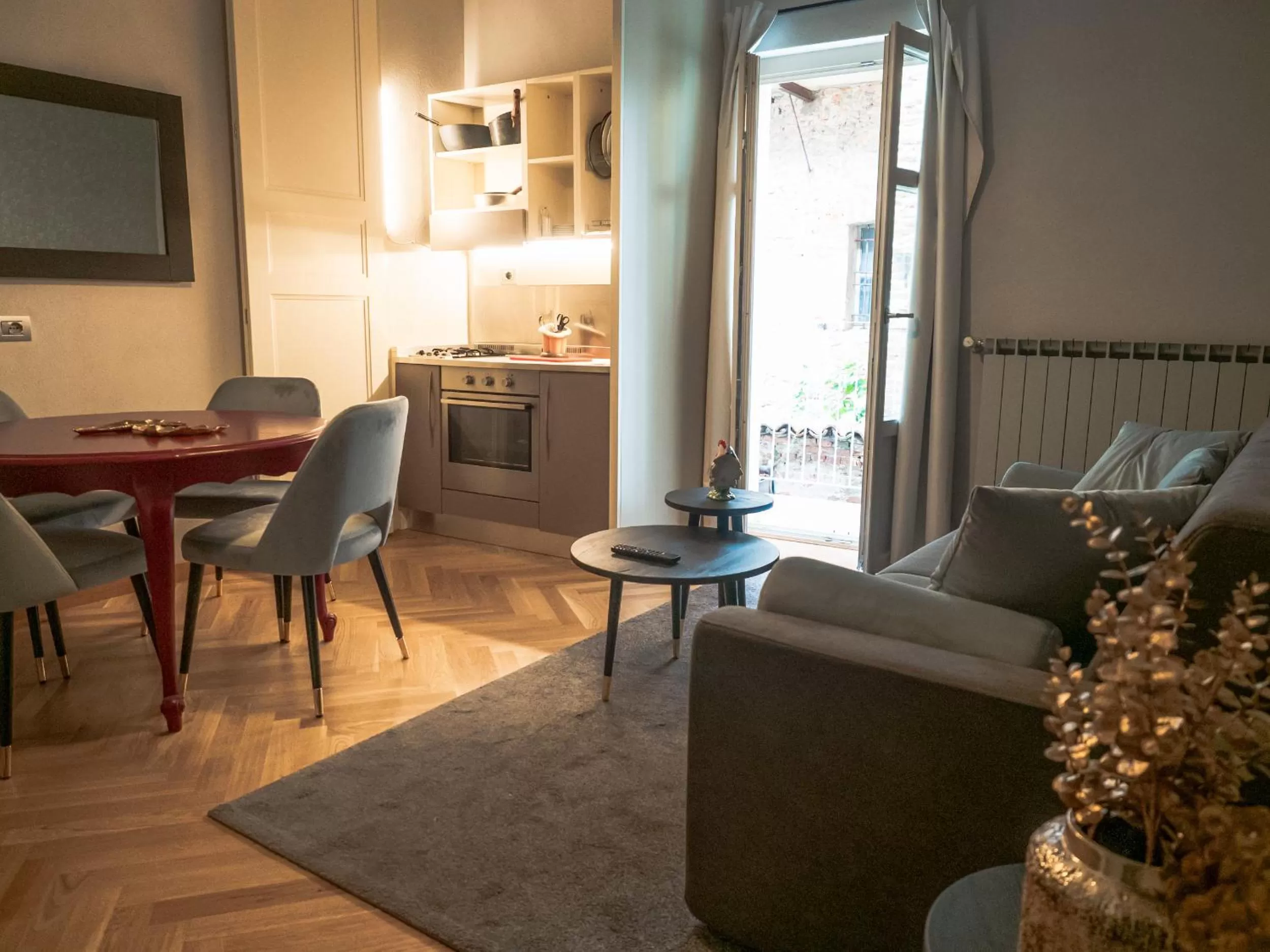 Kitchen or kitchenette, Seating Area in Le Dimore di Piazza