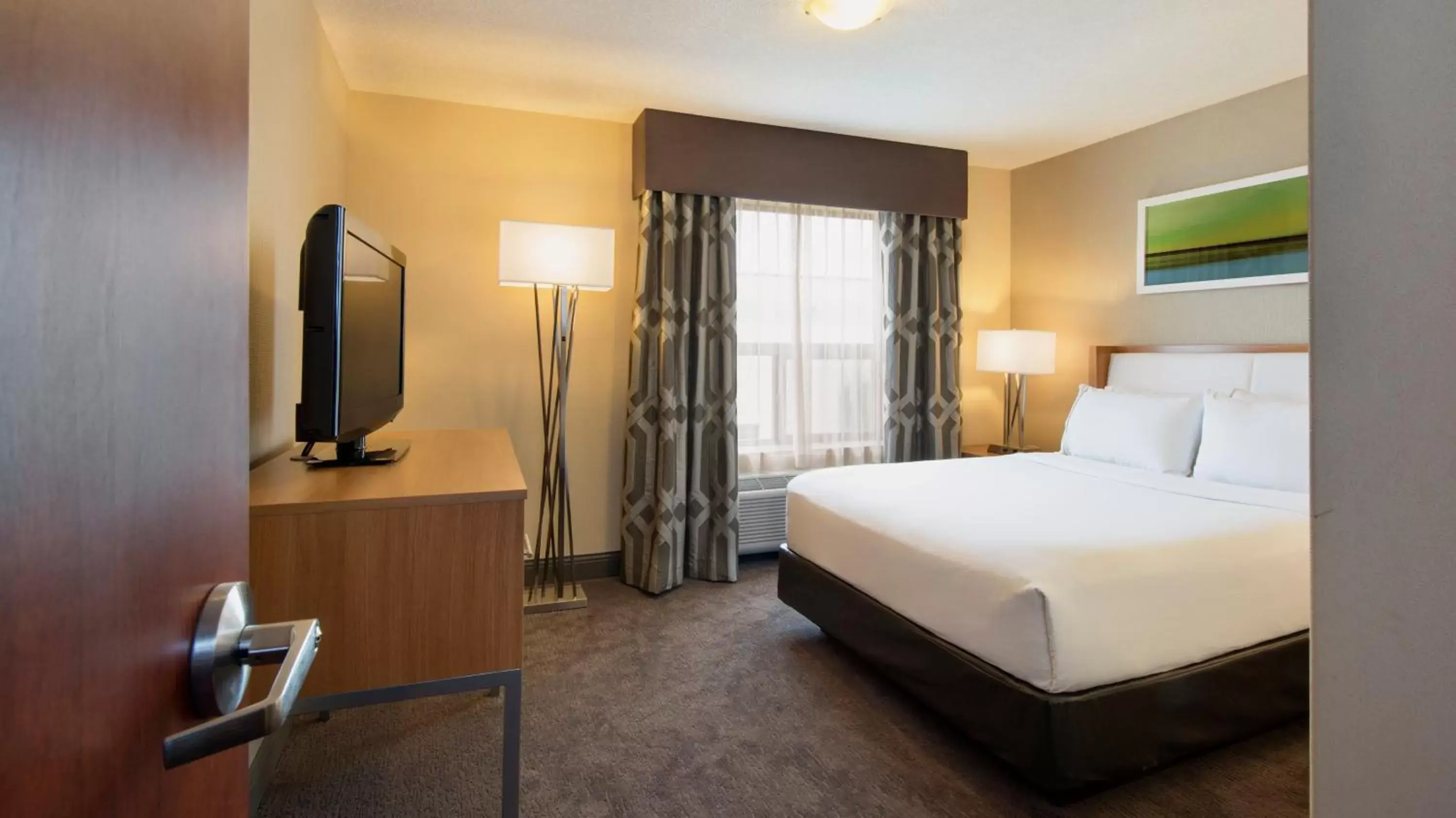 Bedroom in Holiday Inn Express Hotel & Suites Sherwood Park-Edmonton Area, an IHG Hotel