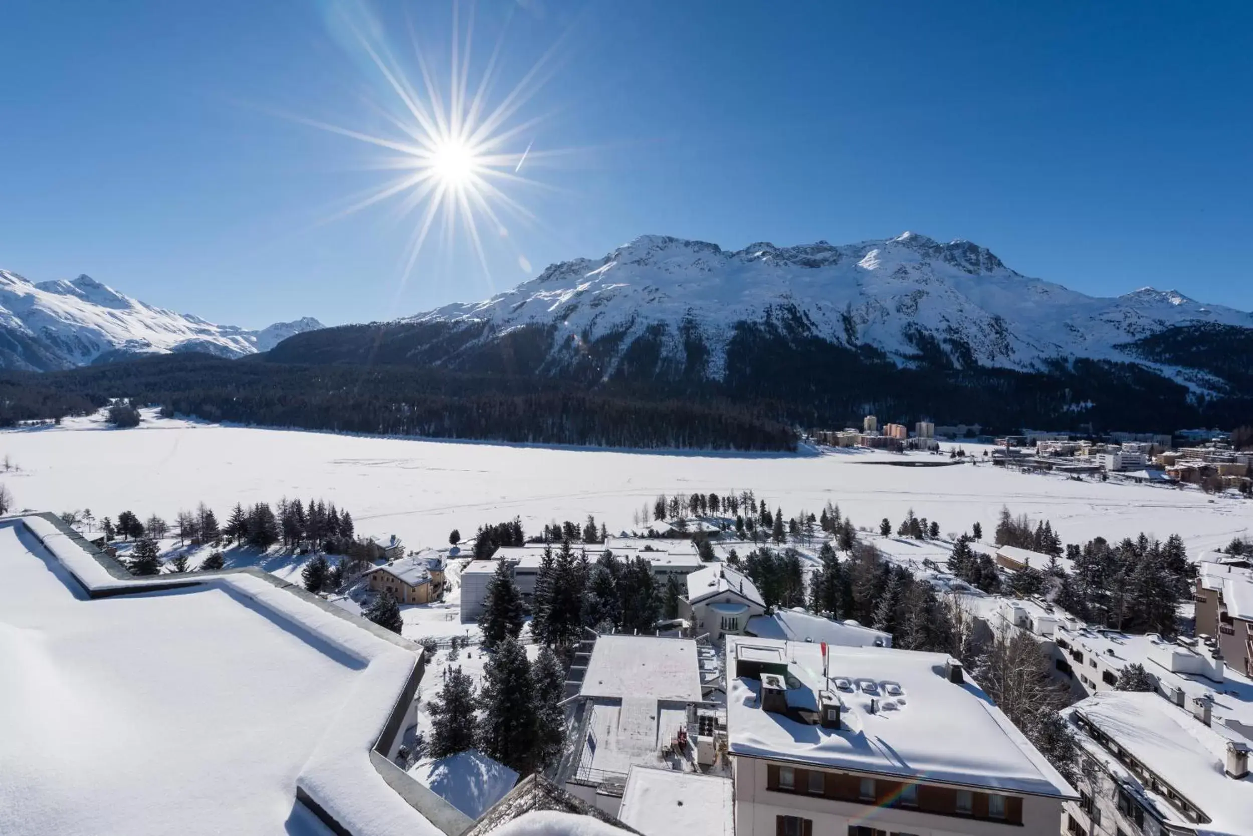 Natural landscape, Winter in Hotel Schweizerhof St. Moritz