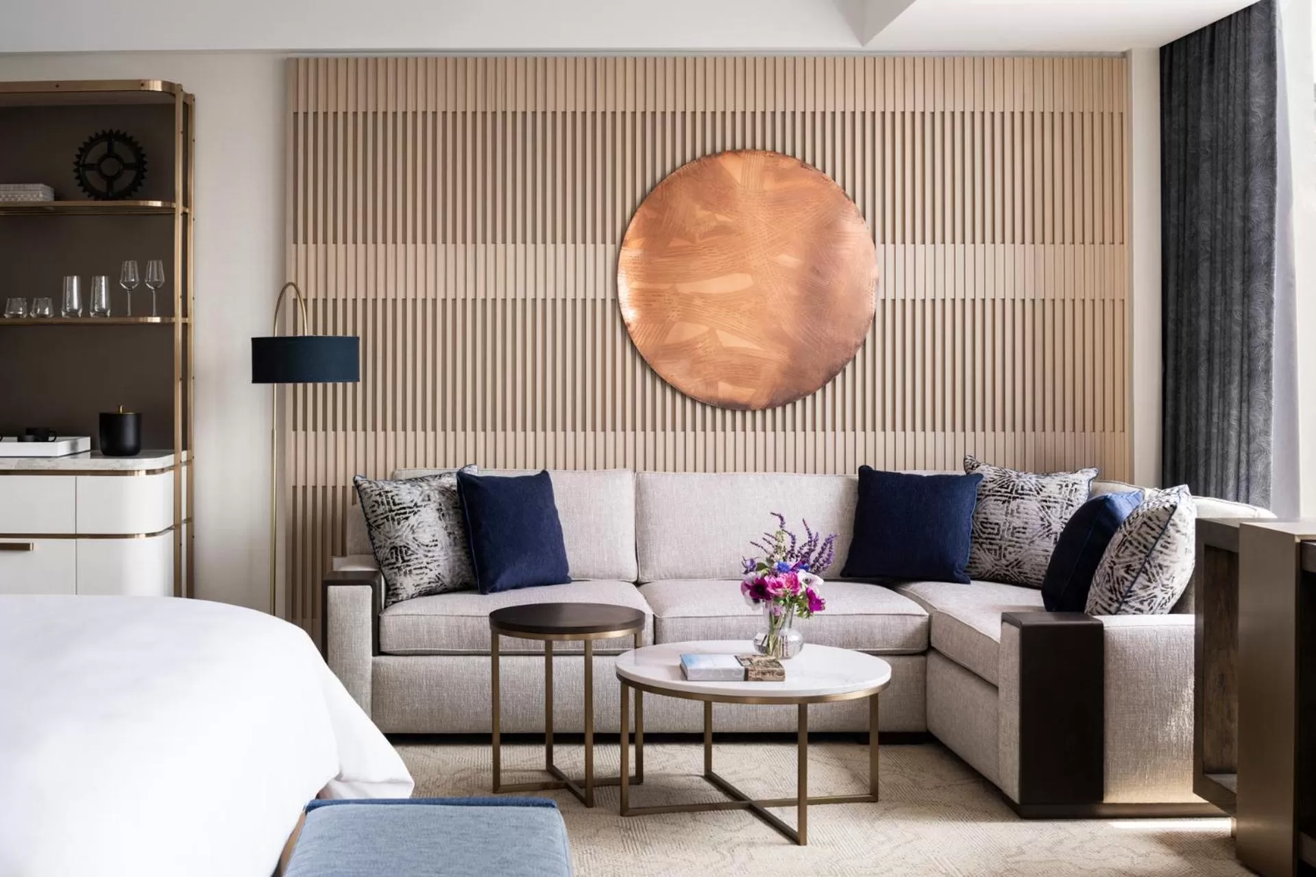 Bed in Four Seasons Hotel Minneapolis