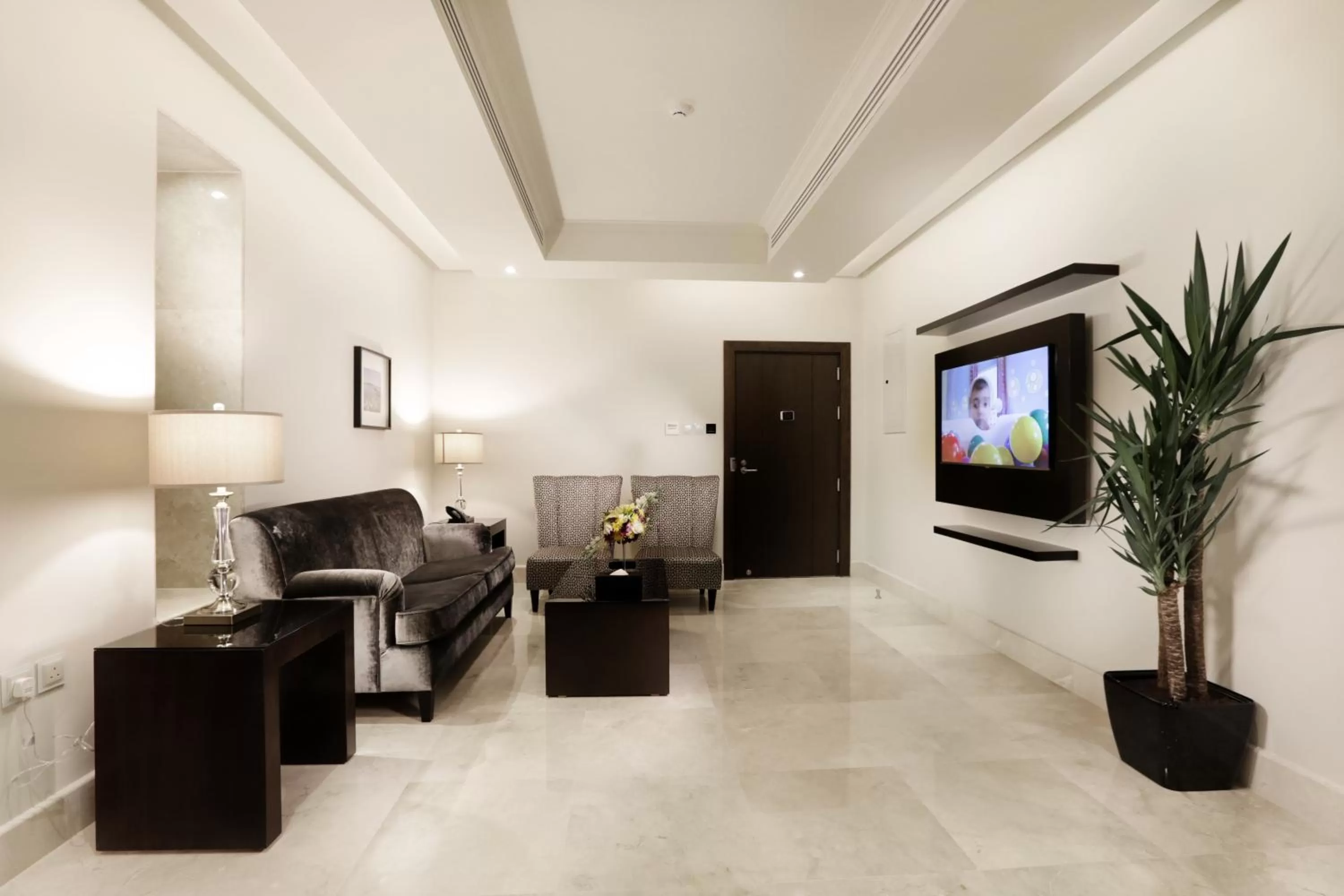 Living room in Aswar Cortoba Serviced Apartments Riyadh