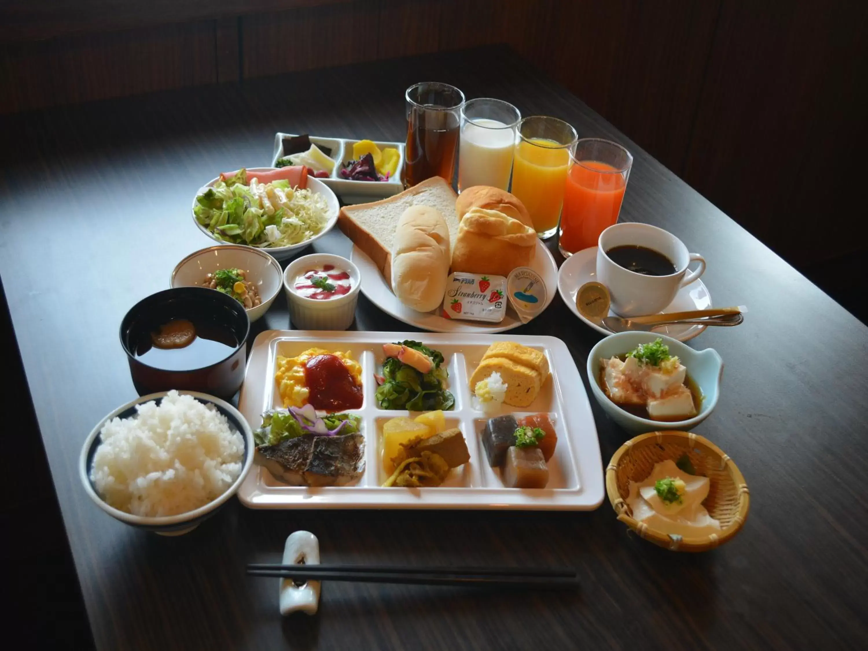 Buffet breakfast in APA Hotel Kurashiki Ekimae