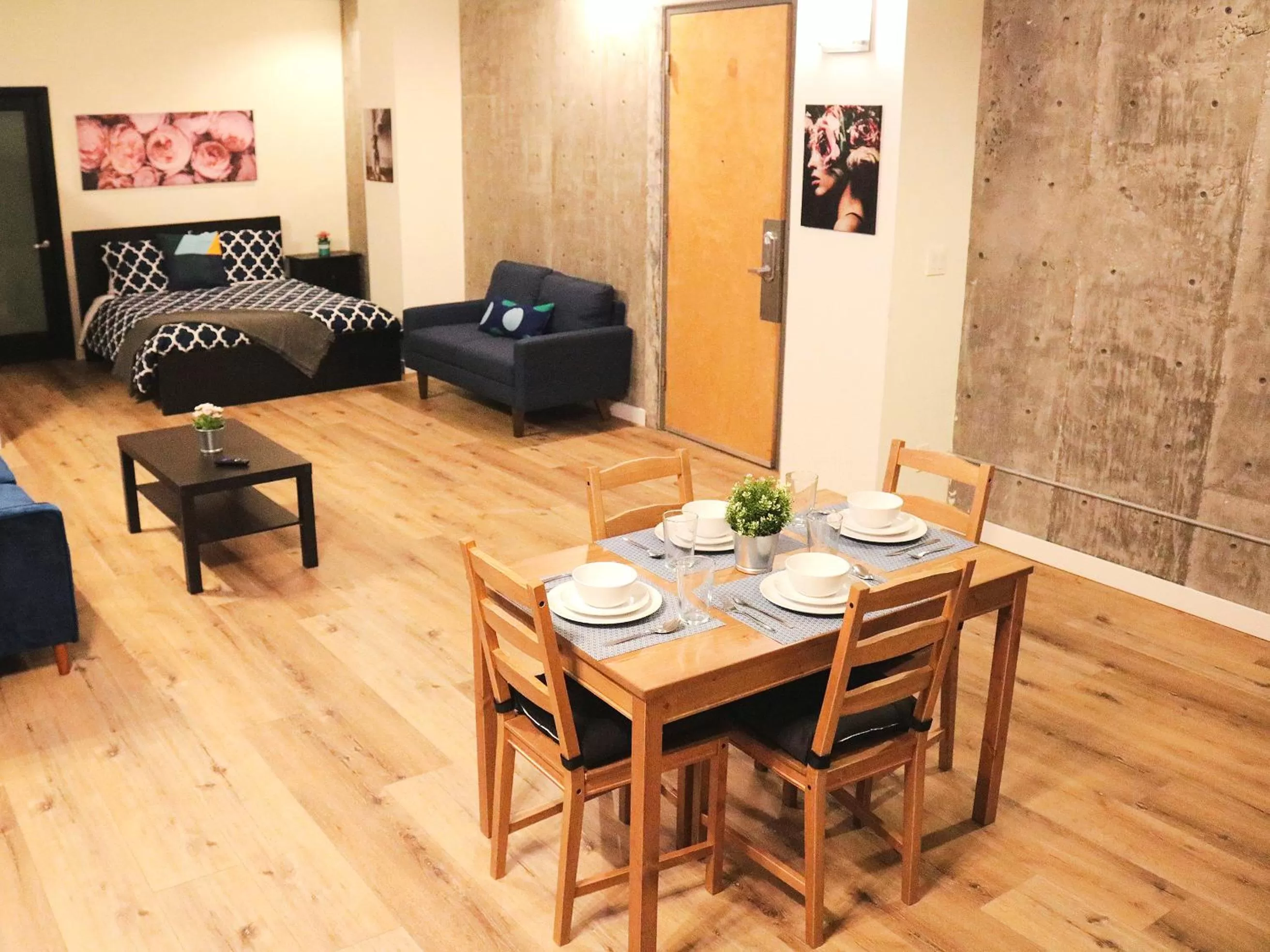 Living room in The Haas Suites