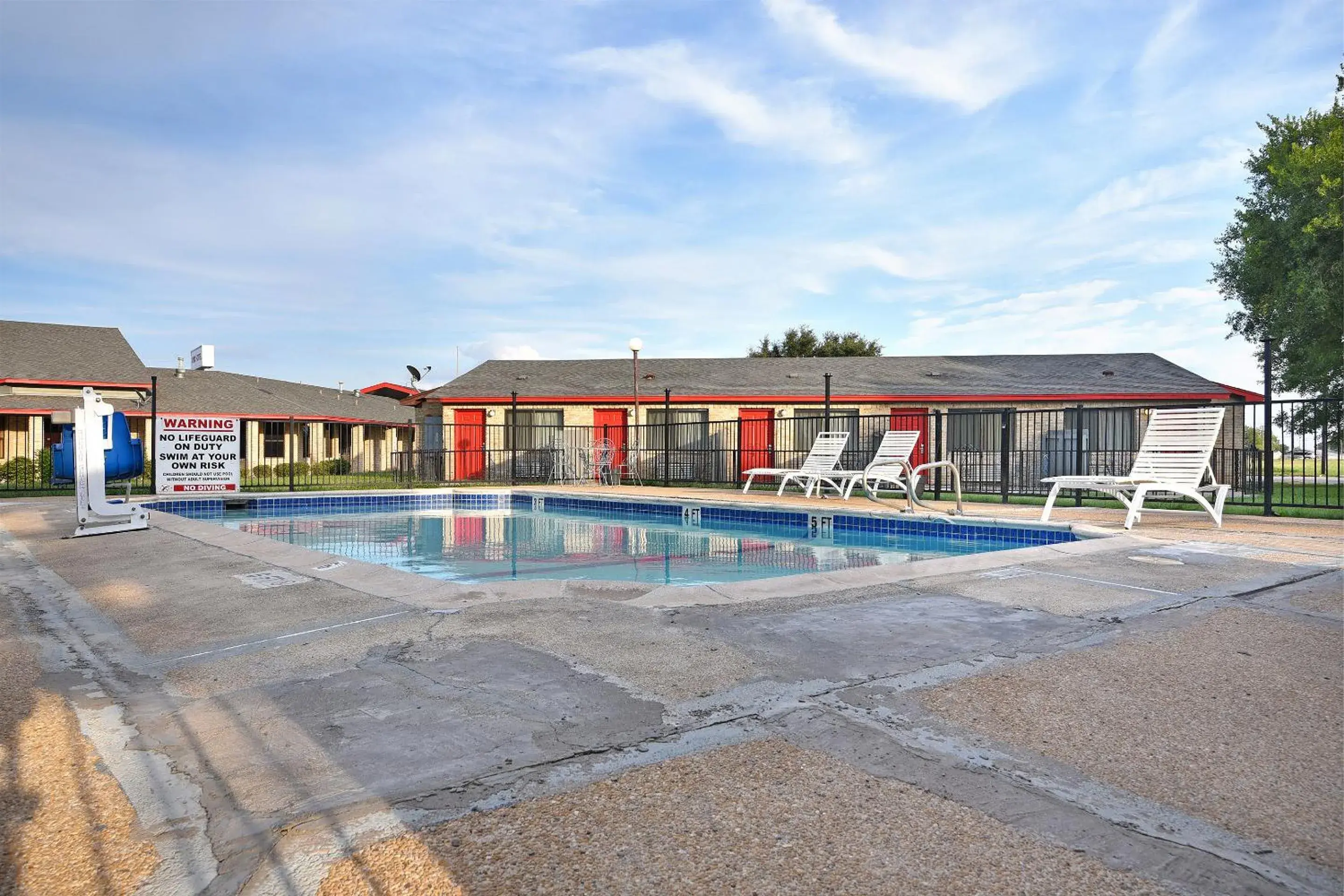 Swimming Pool in Americas Best Value Inn Lockhart TX