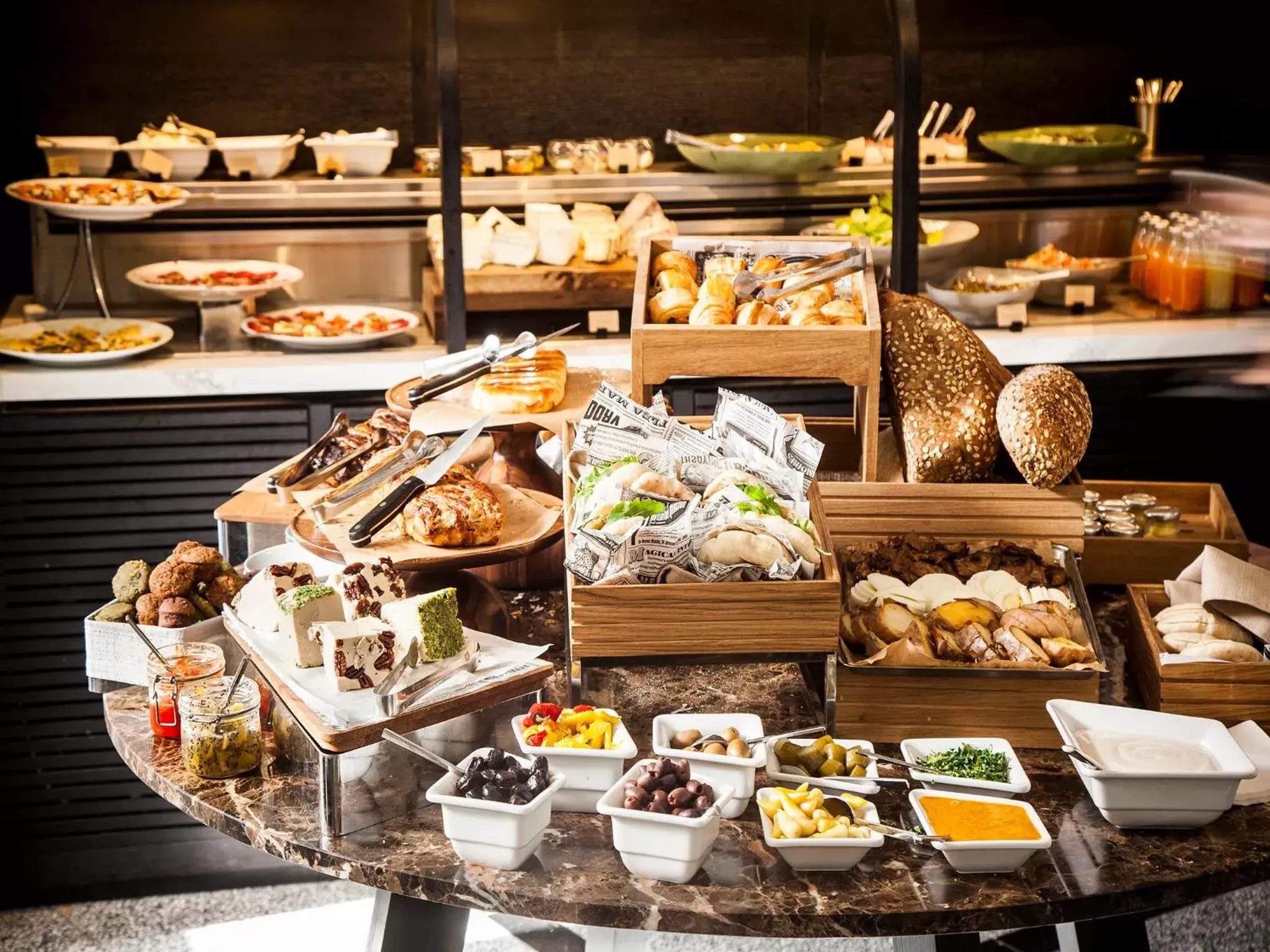 Buffet breakfast in 65 Hotel, Rothschild Tel Aviv - an Atlas Boutique Hotel