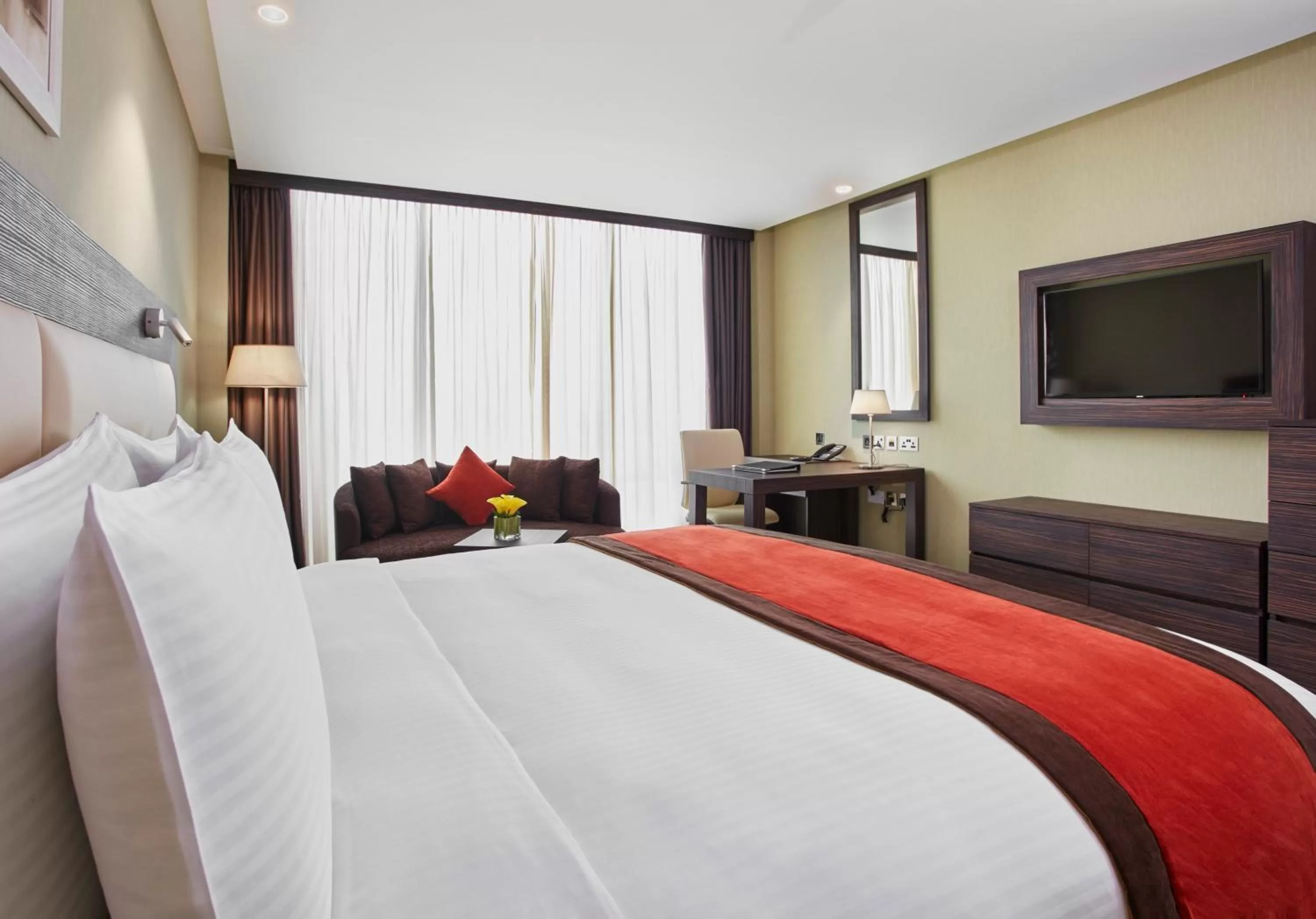 Photo of the whole room, Bed in Crowne Plaza Kuwait Al Thuraya City by IHG